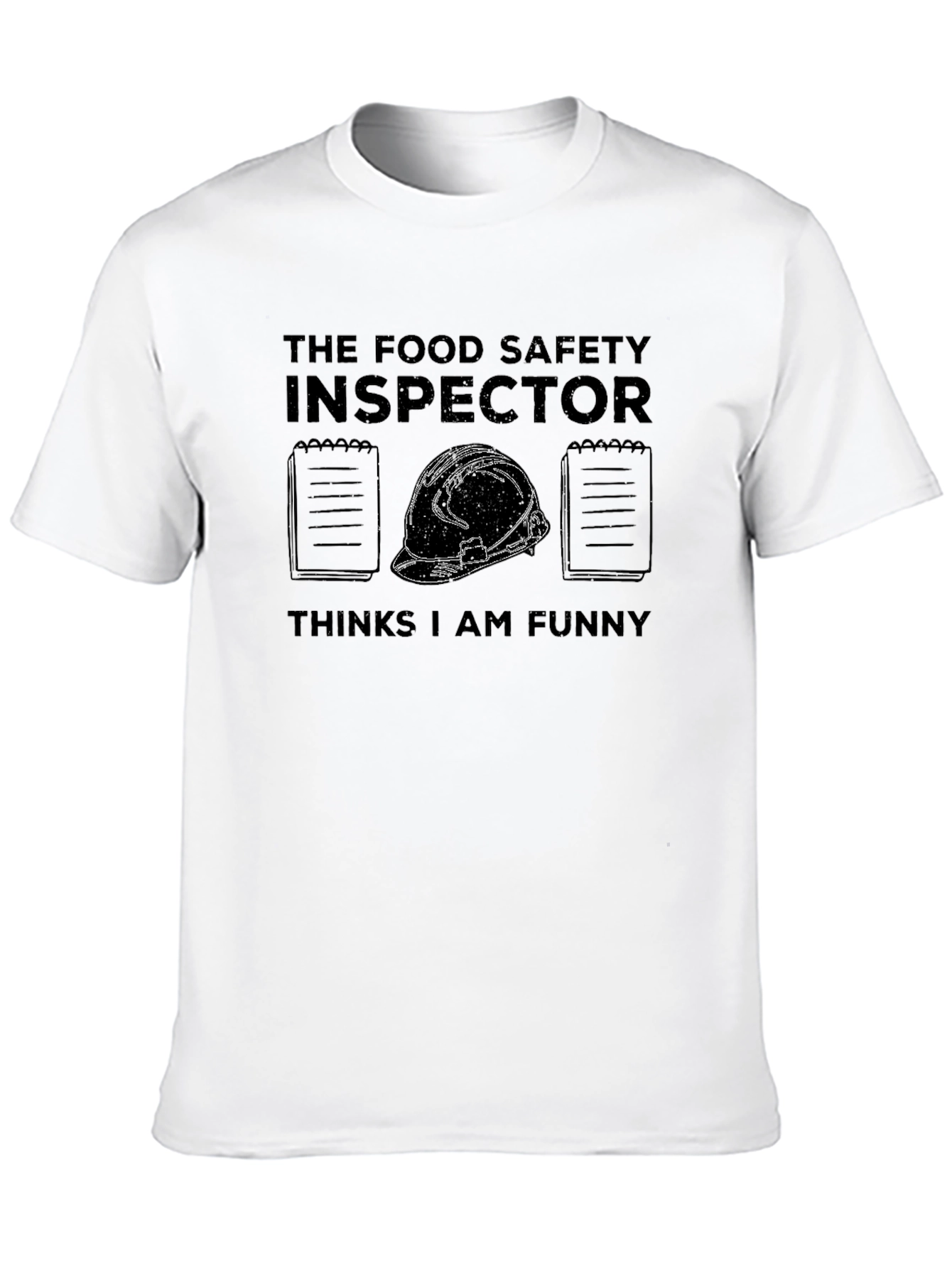 Black Funny Food Safety Inspector T-Shirt view 10
