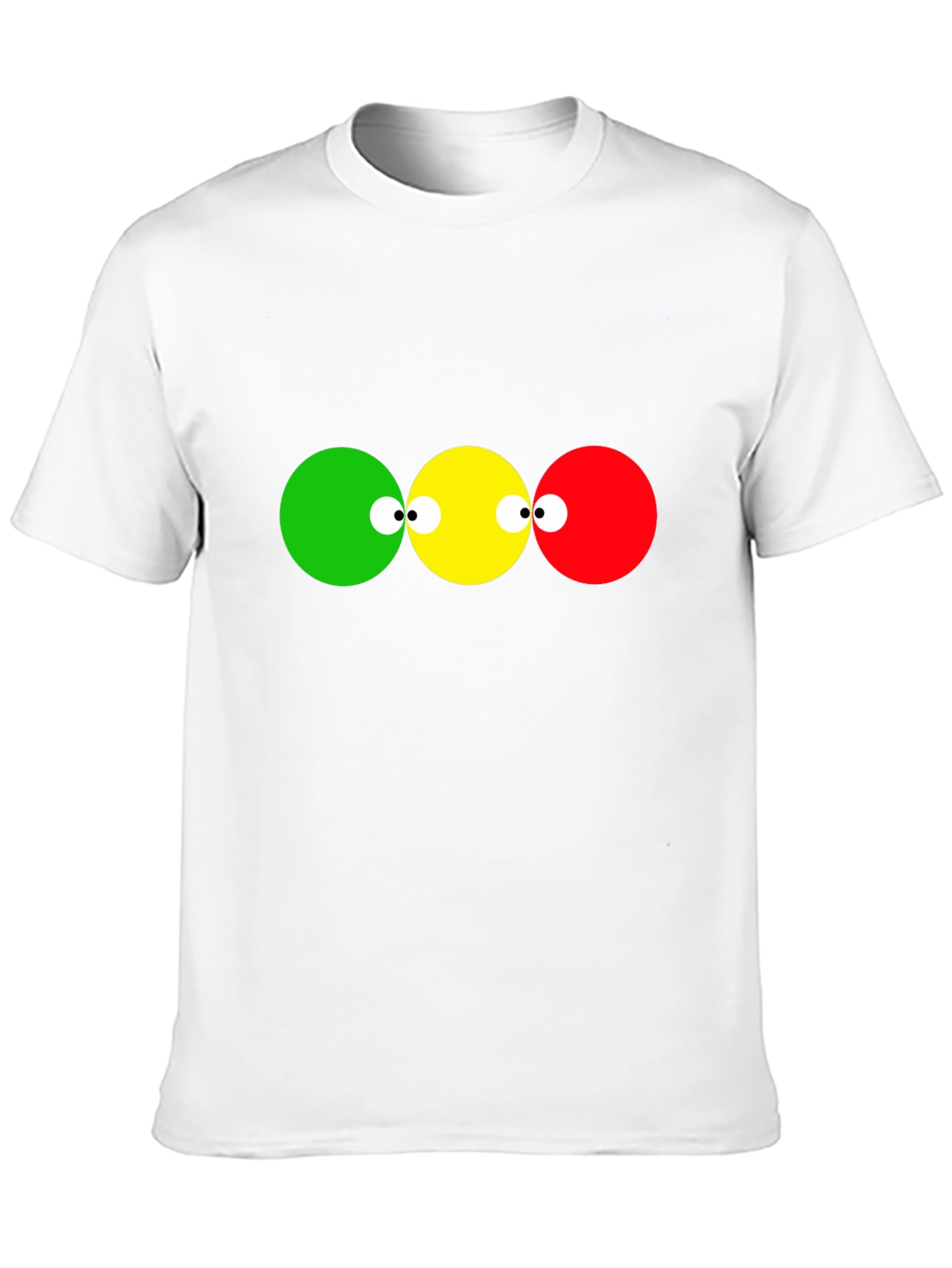 Black Funny Traffic Light T-Shirt view 10