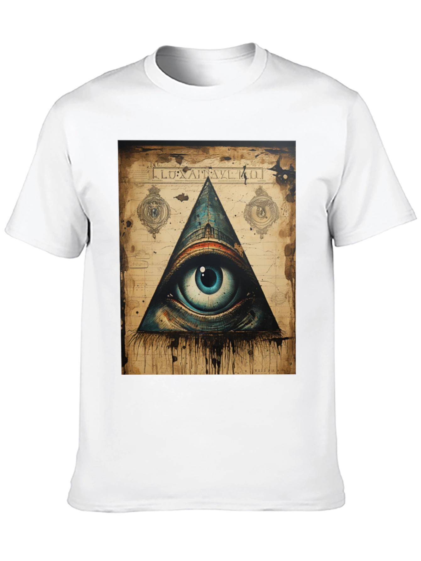 Black All Seeing Eye Graphic Tee view 10