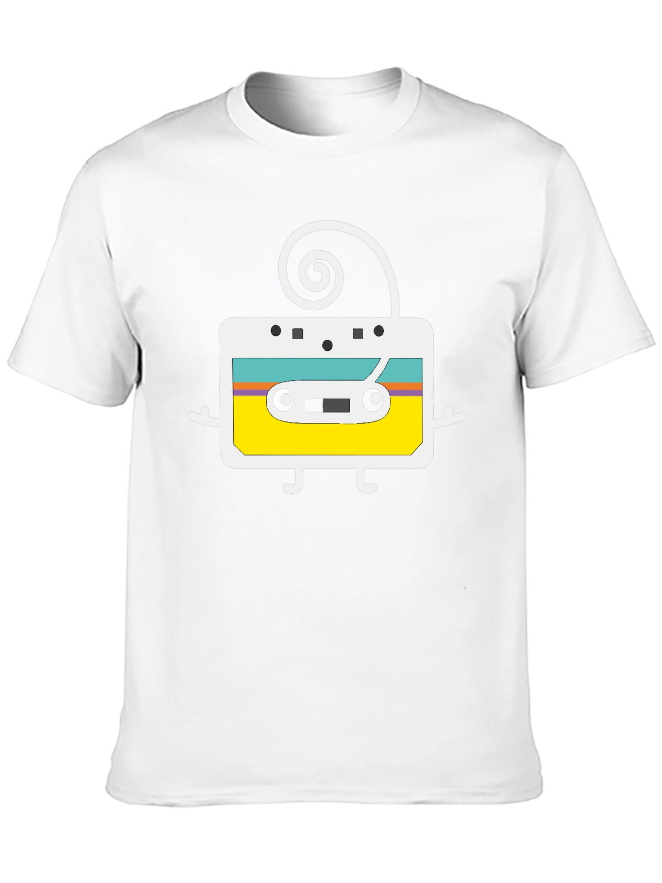 Black Retro Cassette Tape Graphic T-Shirt view 10