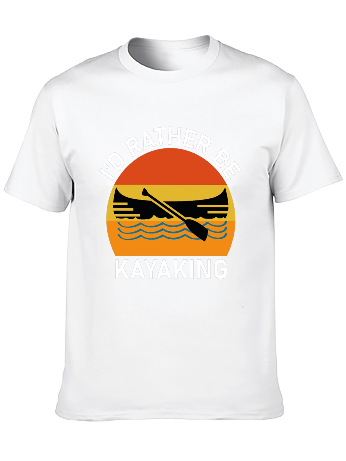 Black Kayaking Graphic T-Shirt view 10