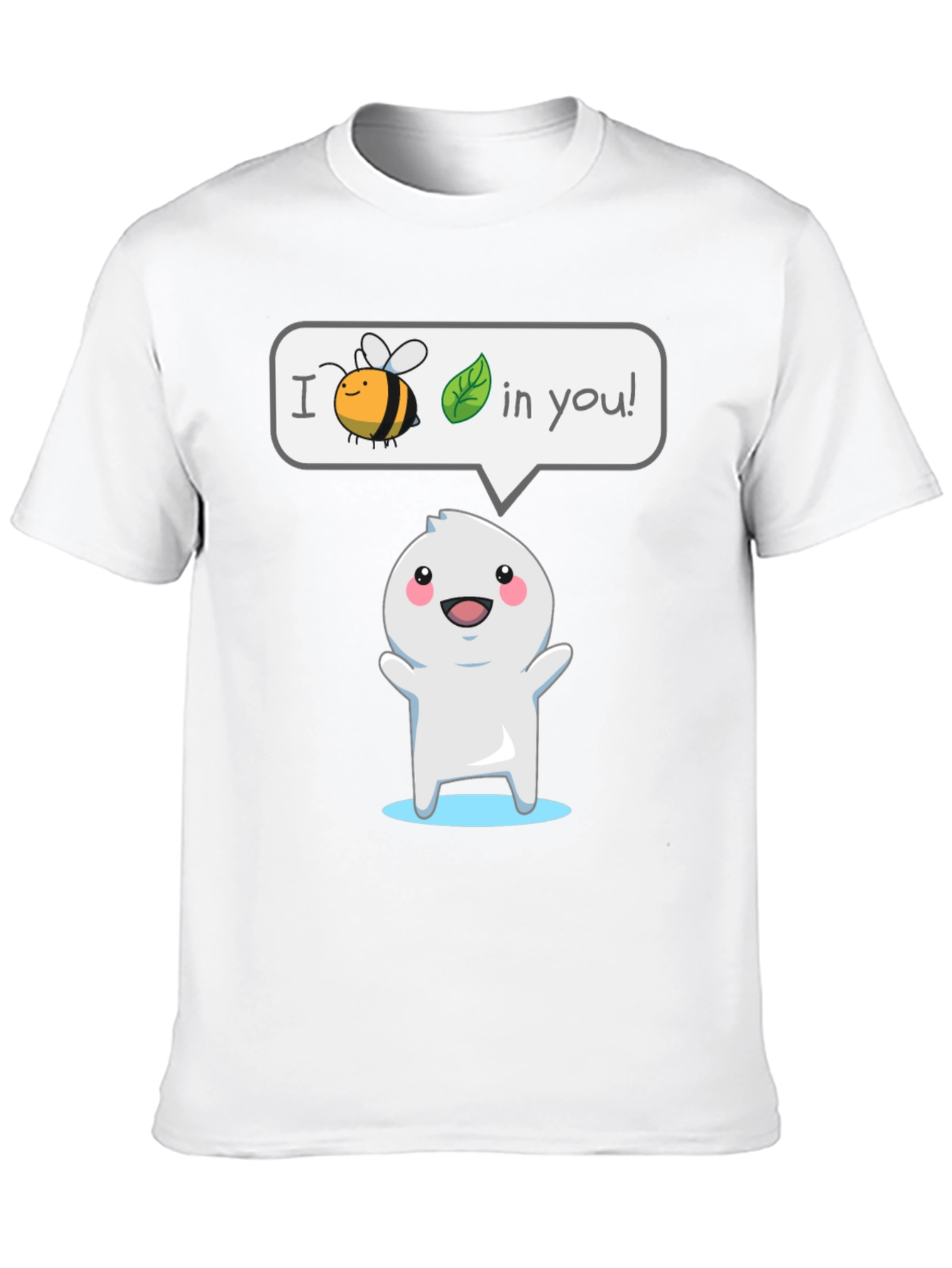 Black I Believe In You T-Shirt - Cute Cartoon Design view 10