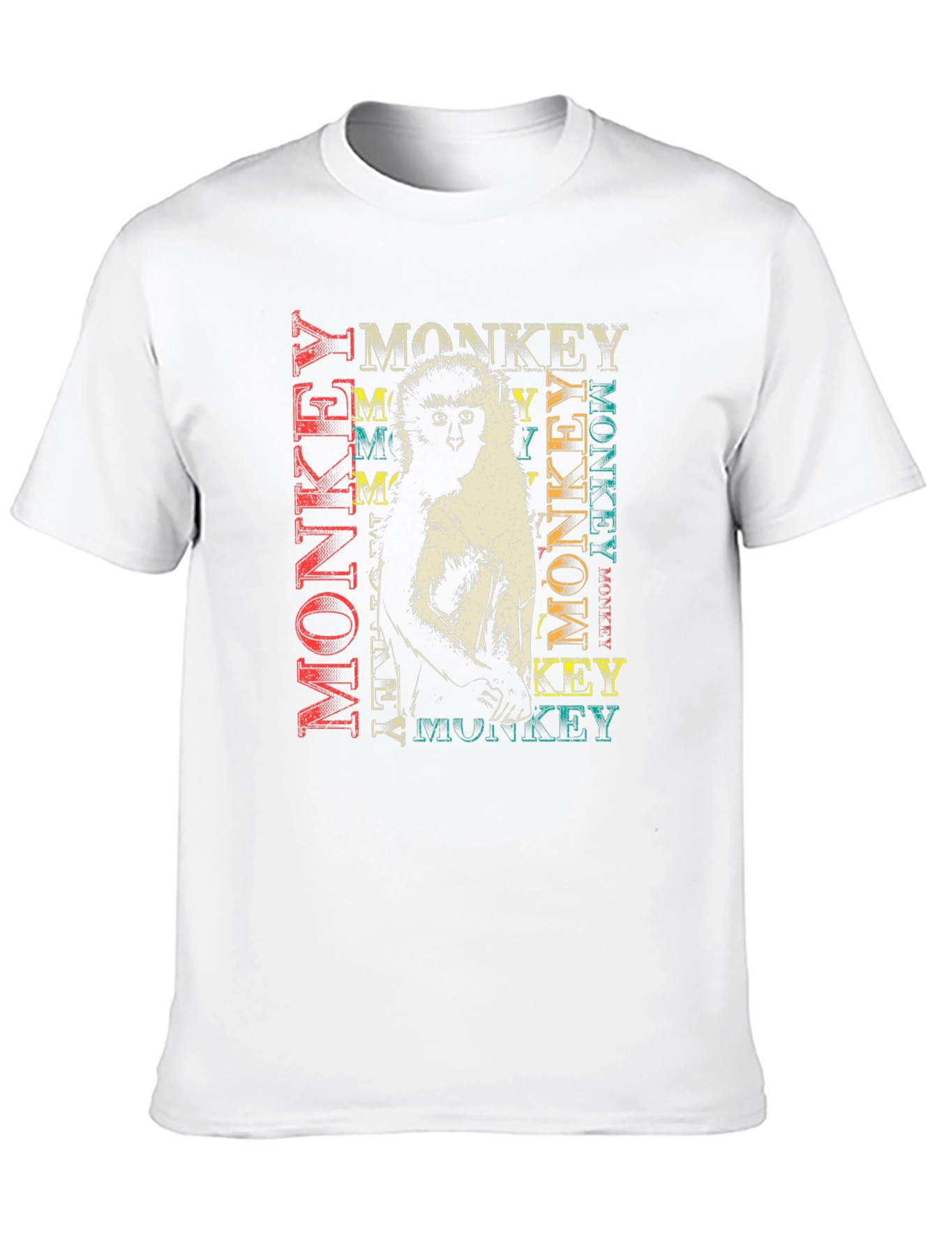 Black Monkey Graphic Print Black T-Shirt view 10