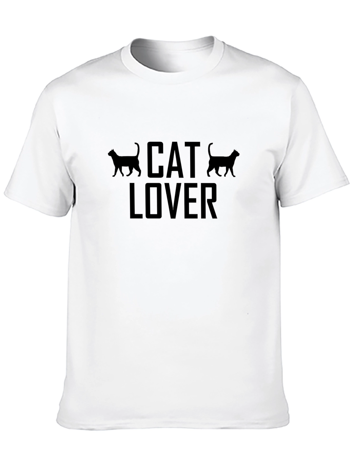 Black Cat Lover T-Shirt - Unisex Black Tee view 10