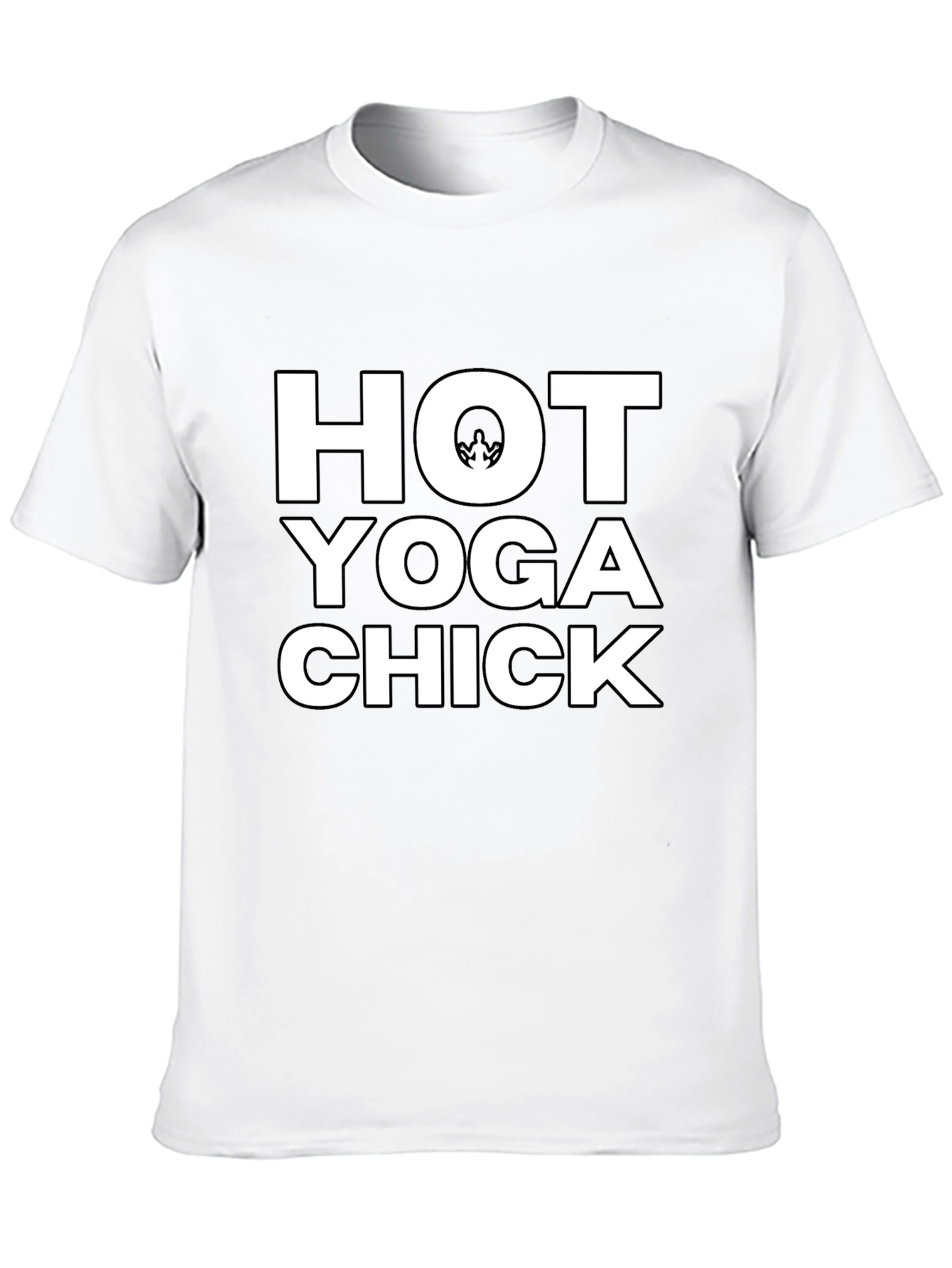 Black Hot Yoga Chick Black T-Shirt view 10