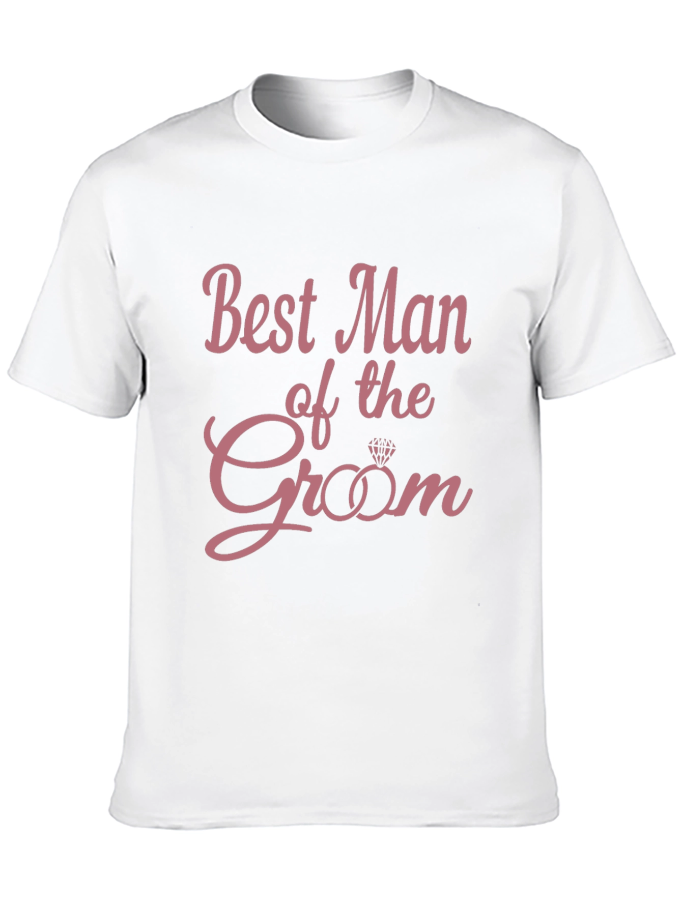 Black Best Man of the Groom T-Shirt - Wedding Party Apparel view 10