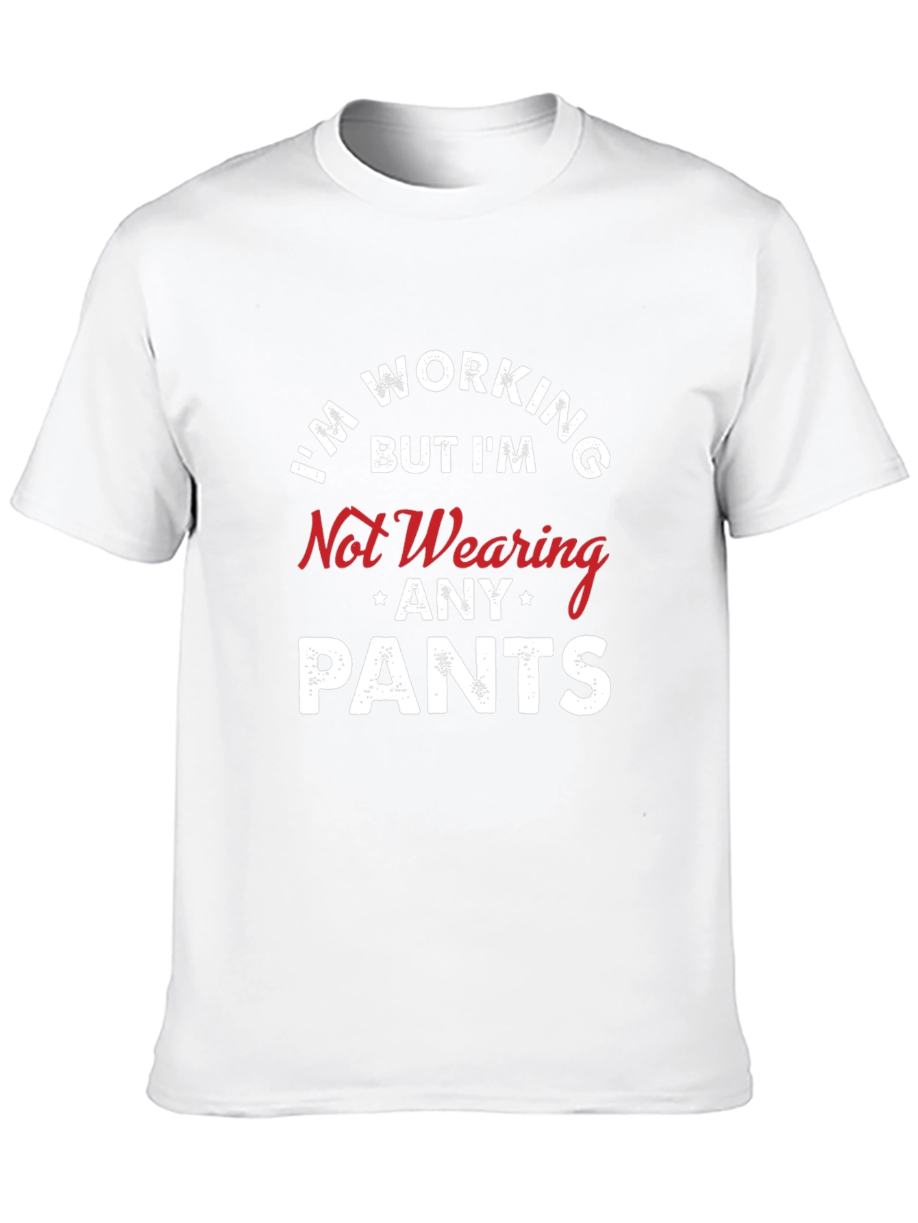 Black Funny "No Pants" T-Shirt - Work From Home Apparel view 10
