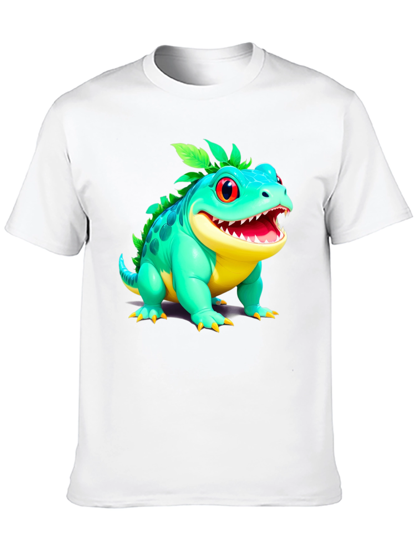 Black Cartoon Lizard Graphic Tee view 10