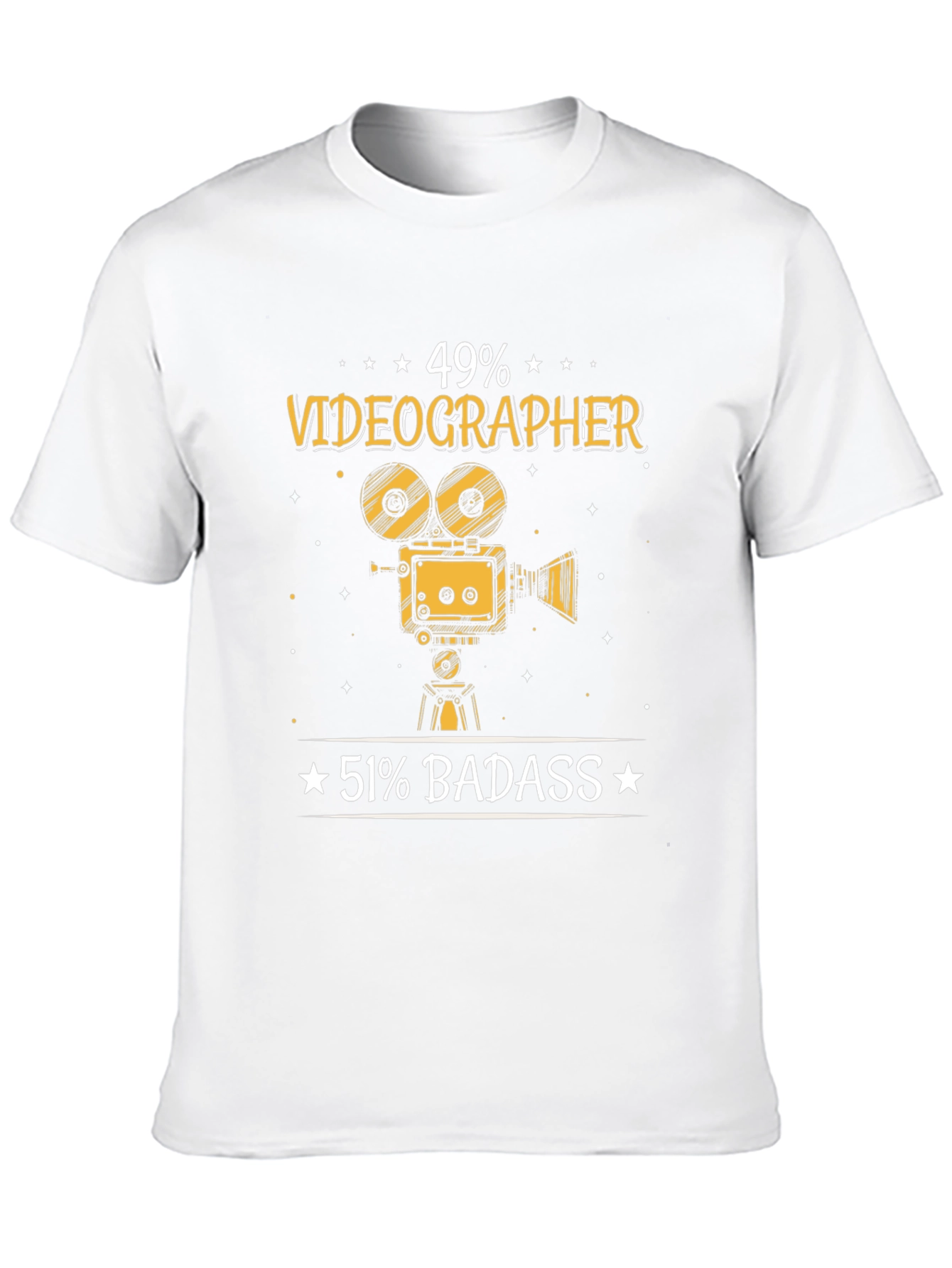 Black Videographer Badass Graphic Tee view 10