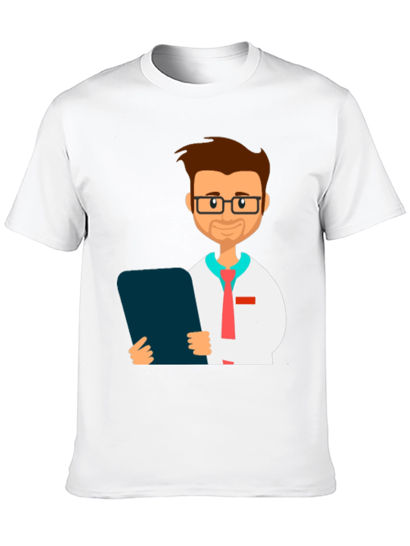 Black Cartoon Doctor Graphic Tee view 10