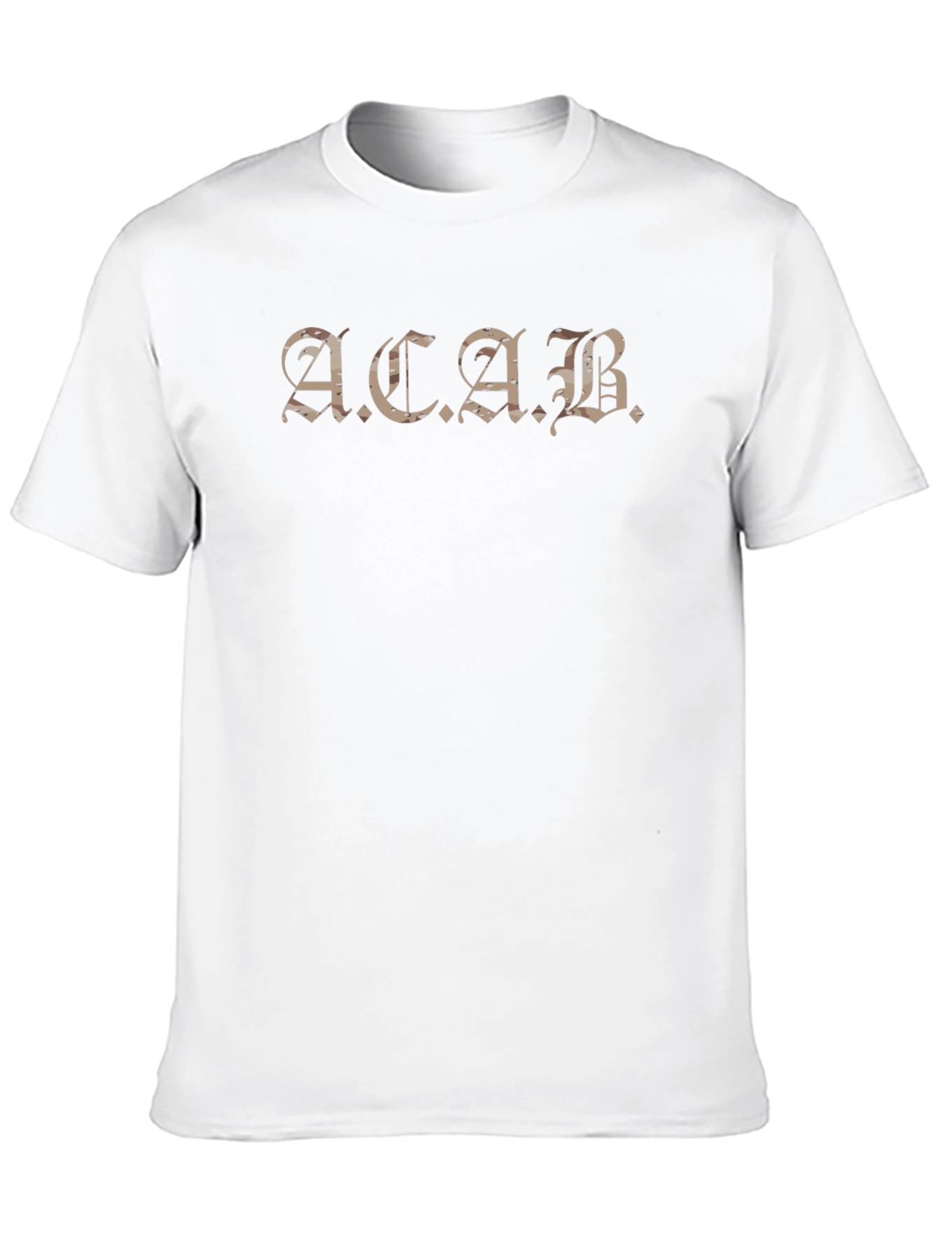 Black ACAB Graphic T-Shirt - Black Crew Neck Tee view 10