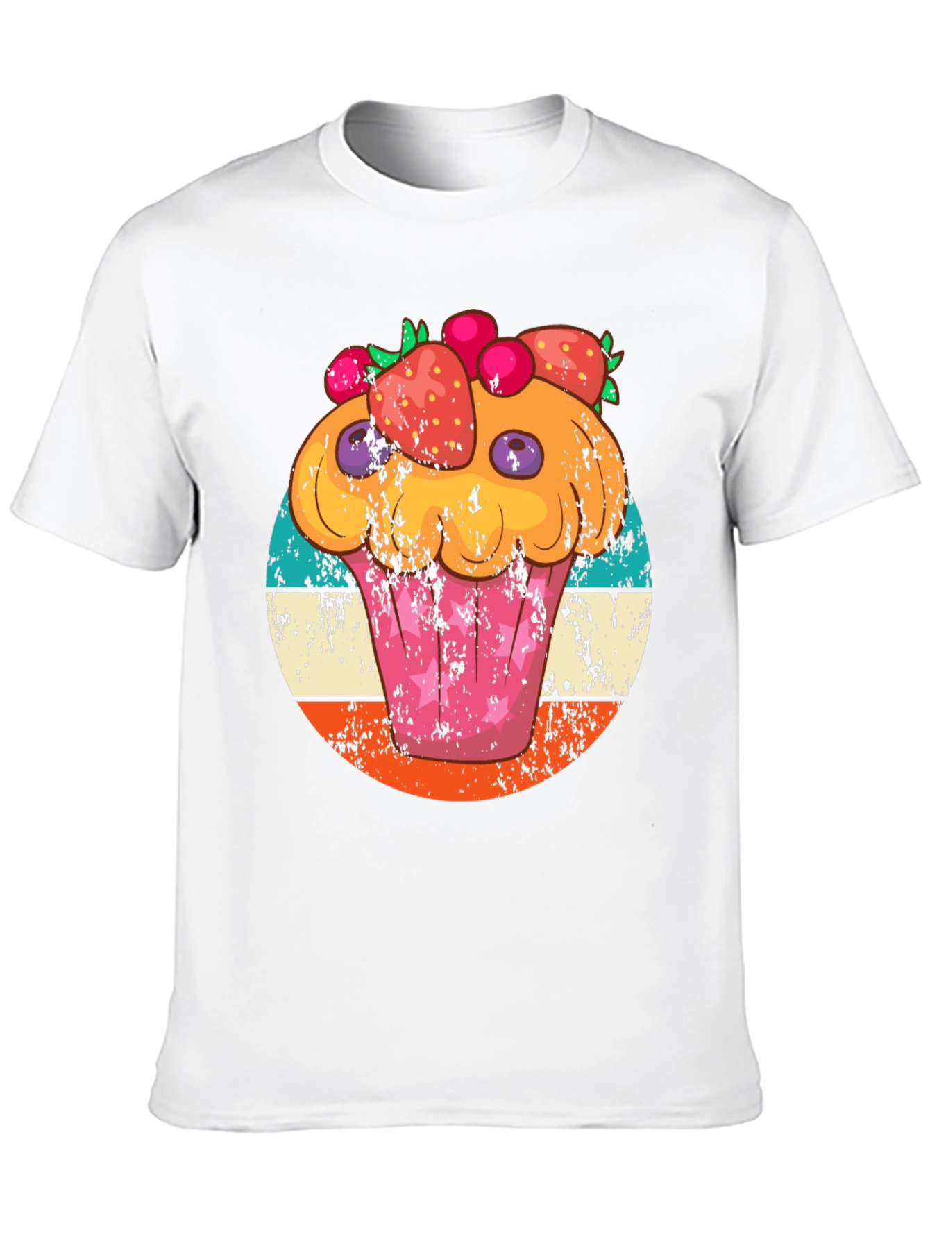 Black Cupcake Graphic Tee Retro Style view 10