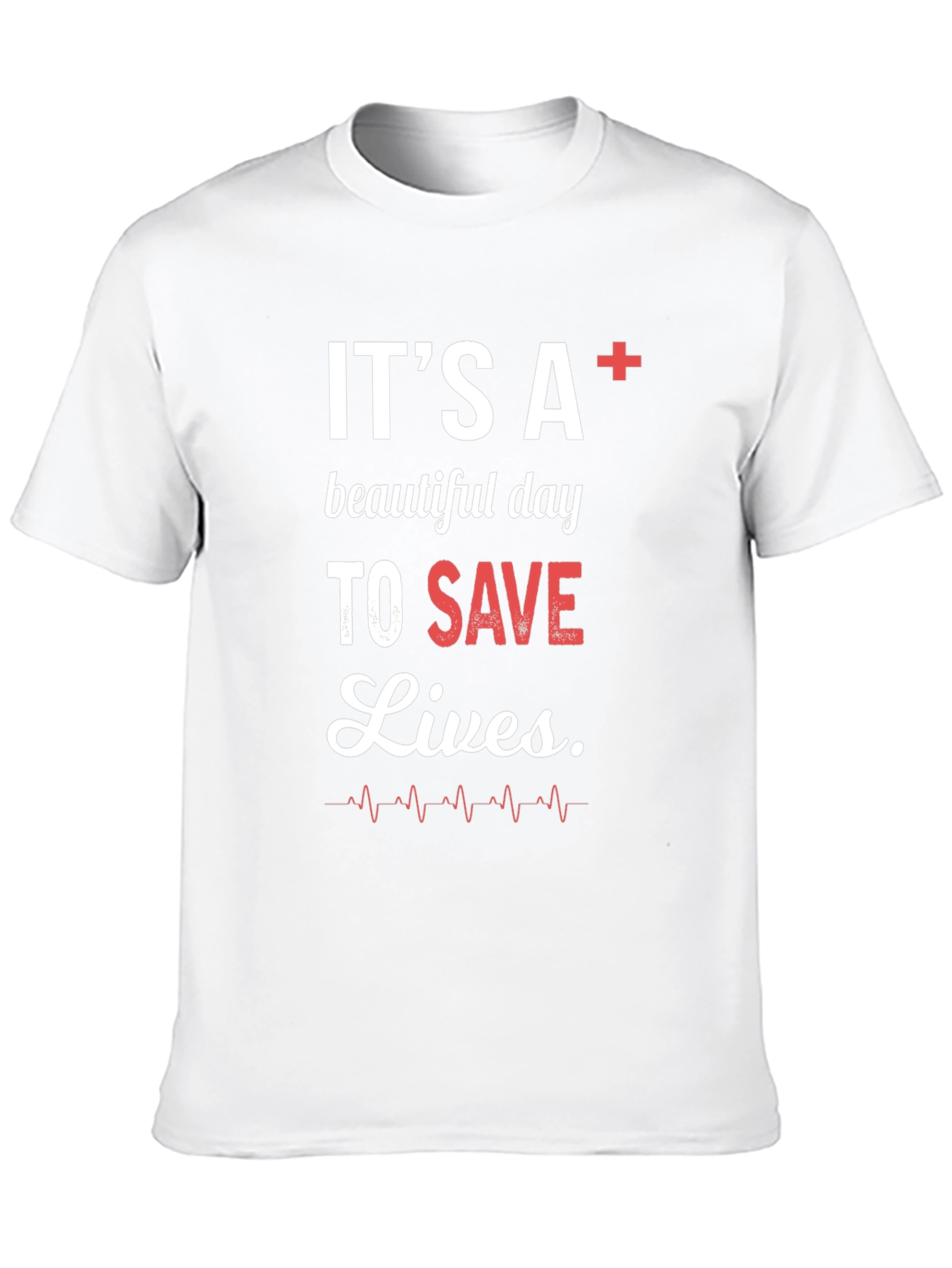 Black It's A+ Beautiful Day To Save Lives Graphic Tee view 10