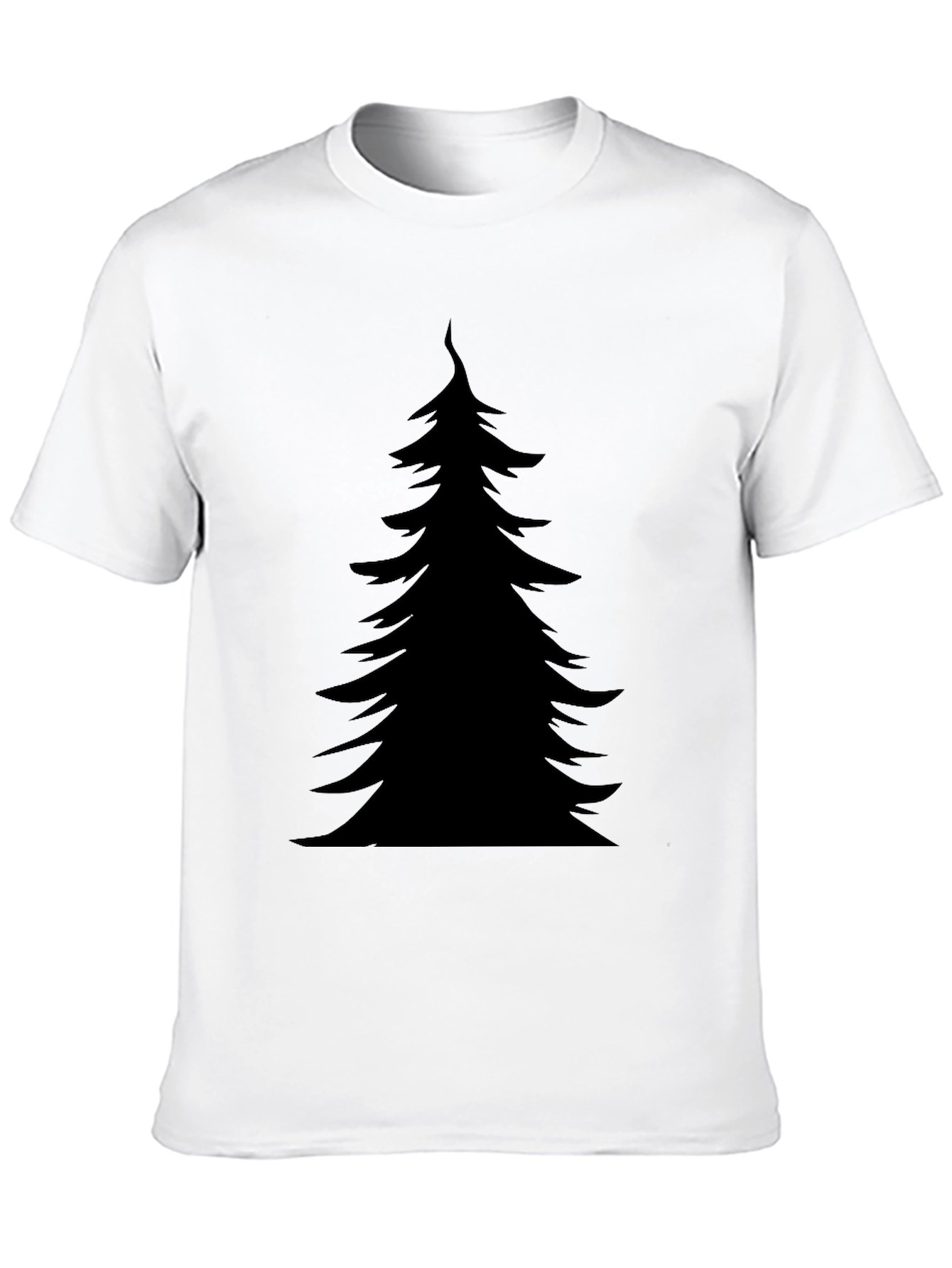 Black Black Christmas Tree Graphic Tee - Holiday Style view 10