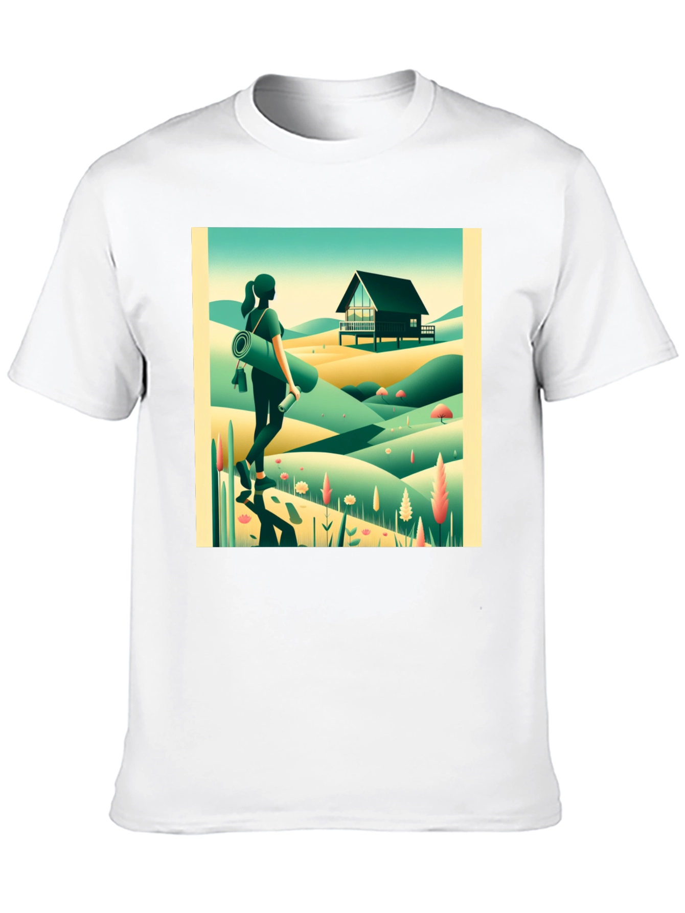 Black Nature Retreat Graphic Tee - Relaxed Comfort view 10