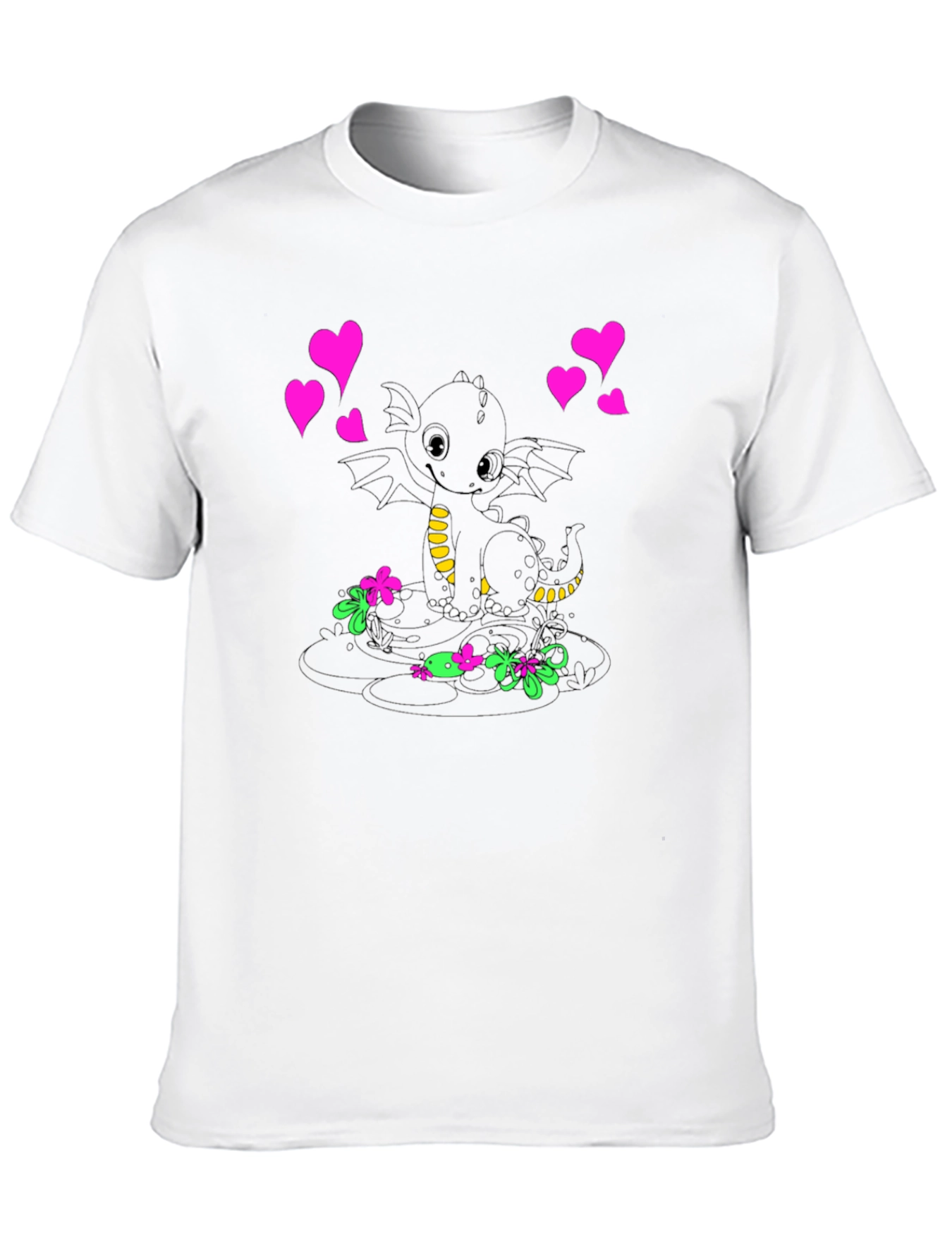 Black Dragon Love T-Shirt - Black view 10