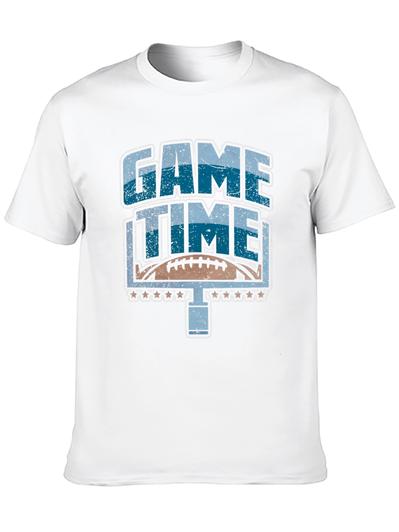 Black Game Time Football Graphic T-Shirt view 10