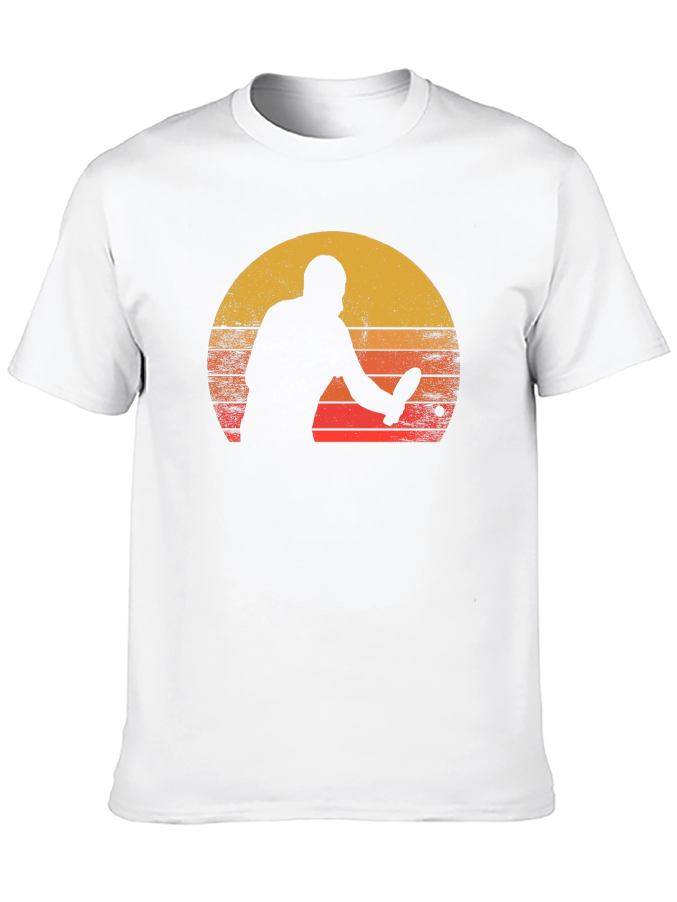 Black Retro Table Tennis Sunset Graphic Tee view 10