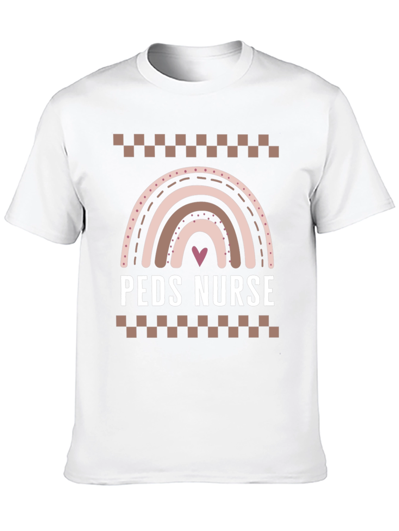 Peds Nurse Rainbow Graphic T-Shirt - 10