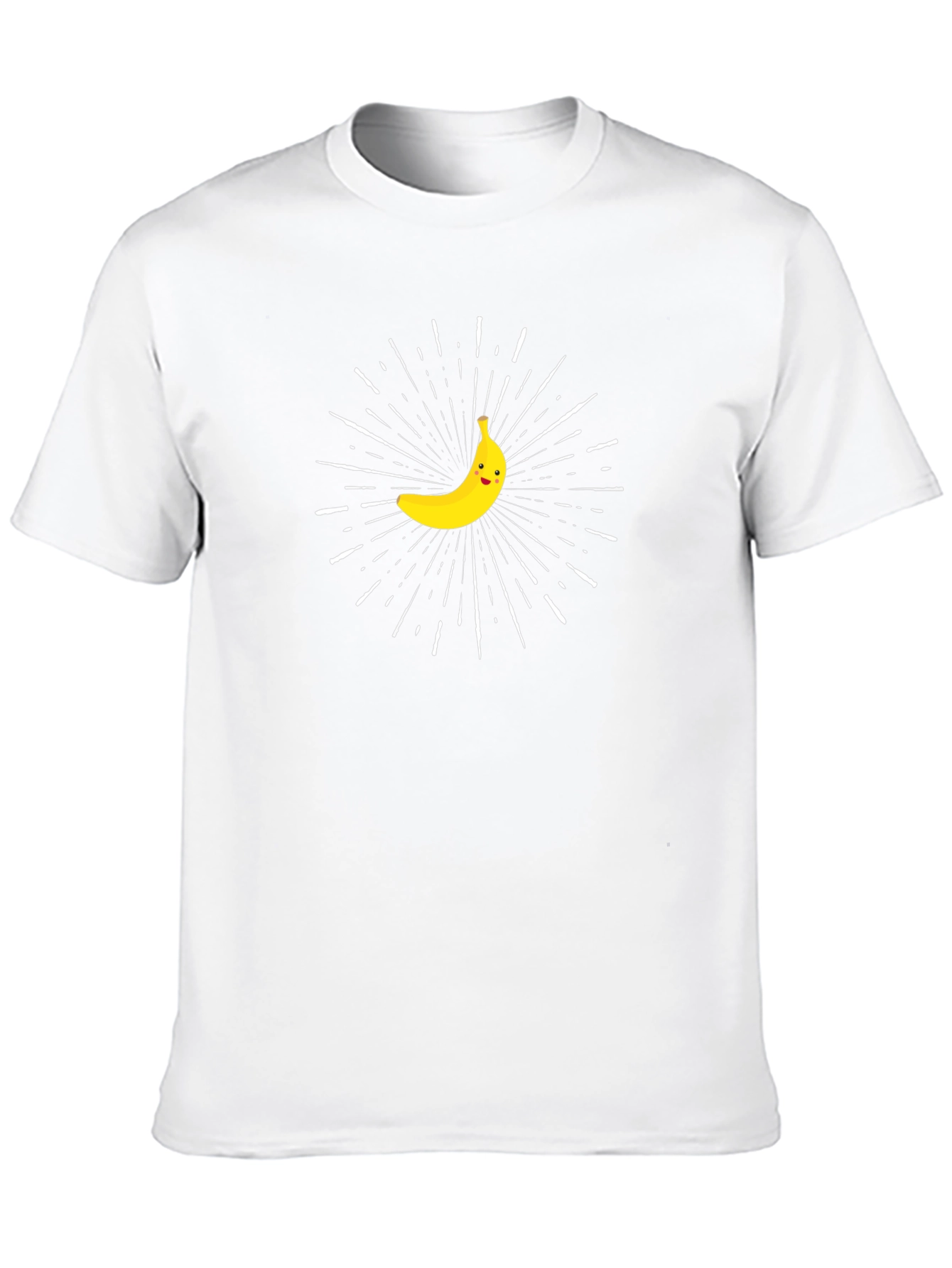 Black Funny Banana Burst Black T-Shirt view 10