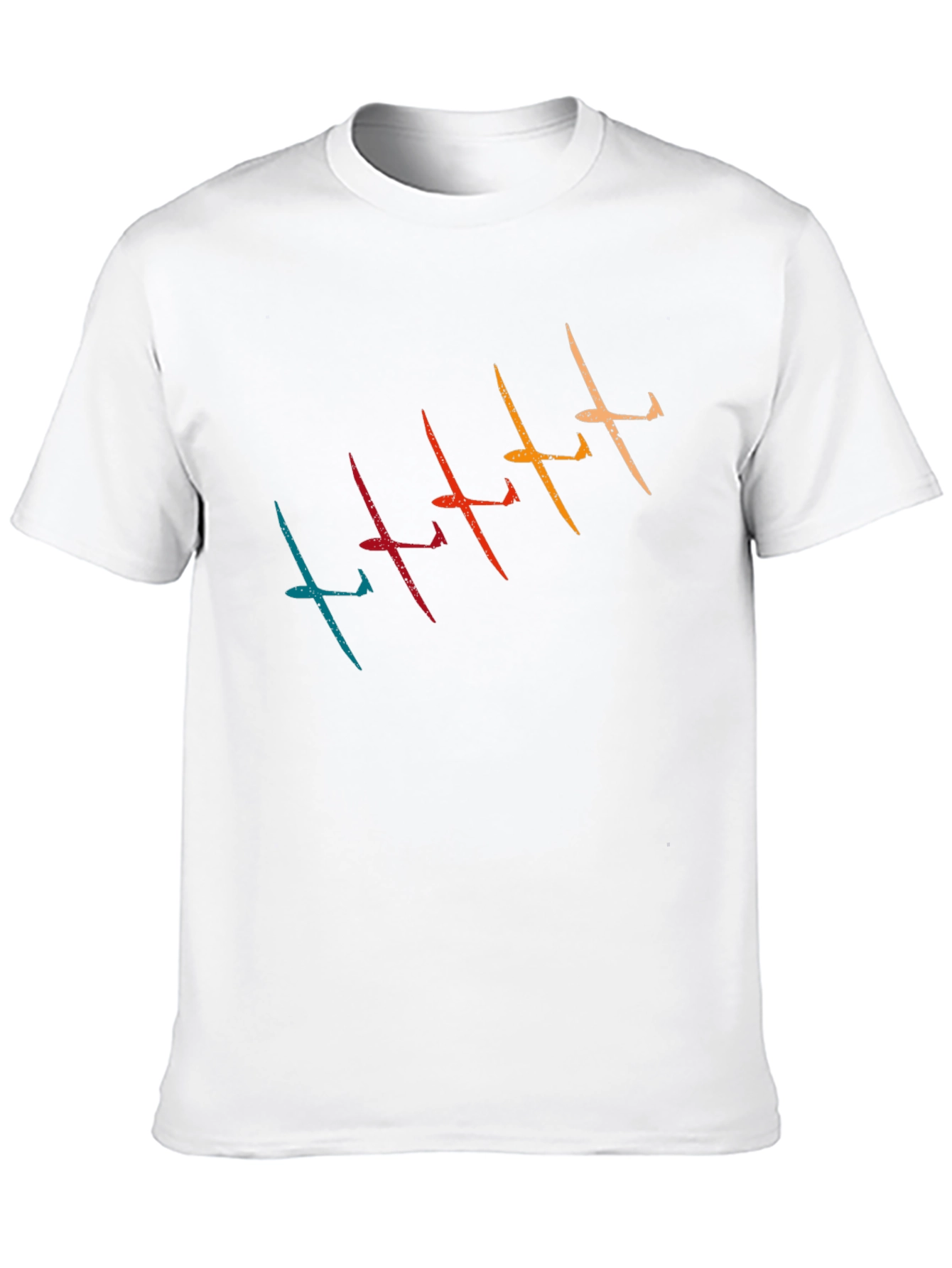 Black Retro Glider T-Shirt - Vintage Airplane Tee view 10