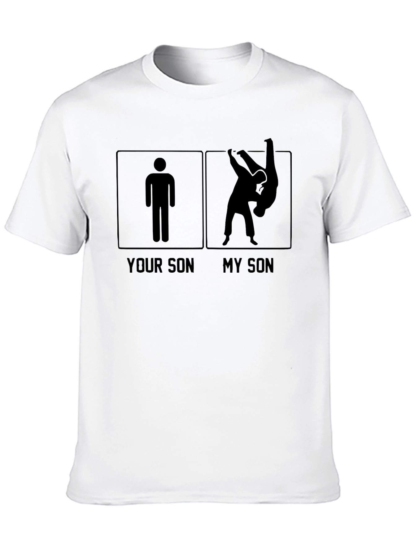 Black Your Son My Son Grappling Jiu Jitsu Black T-Shirt view 10