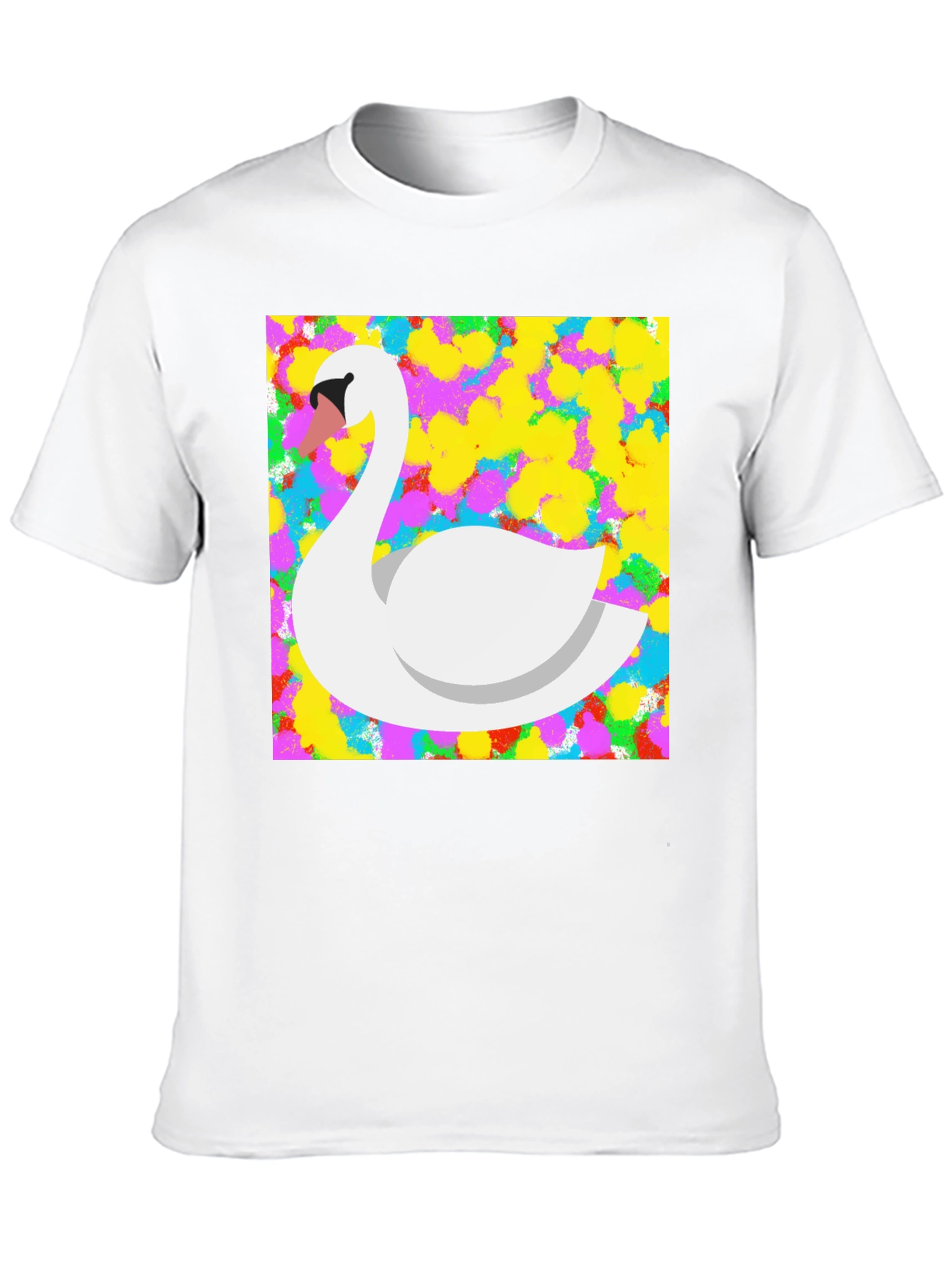 Black Swan Art Graphic Tee - Stylish Unisex Black T-Shirt view 10