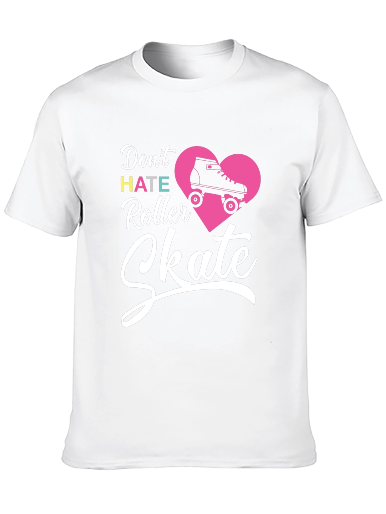 Black Don't Hate Roller Skate T-Shirt view 10
