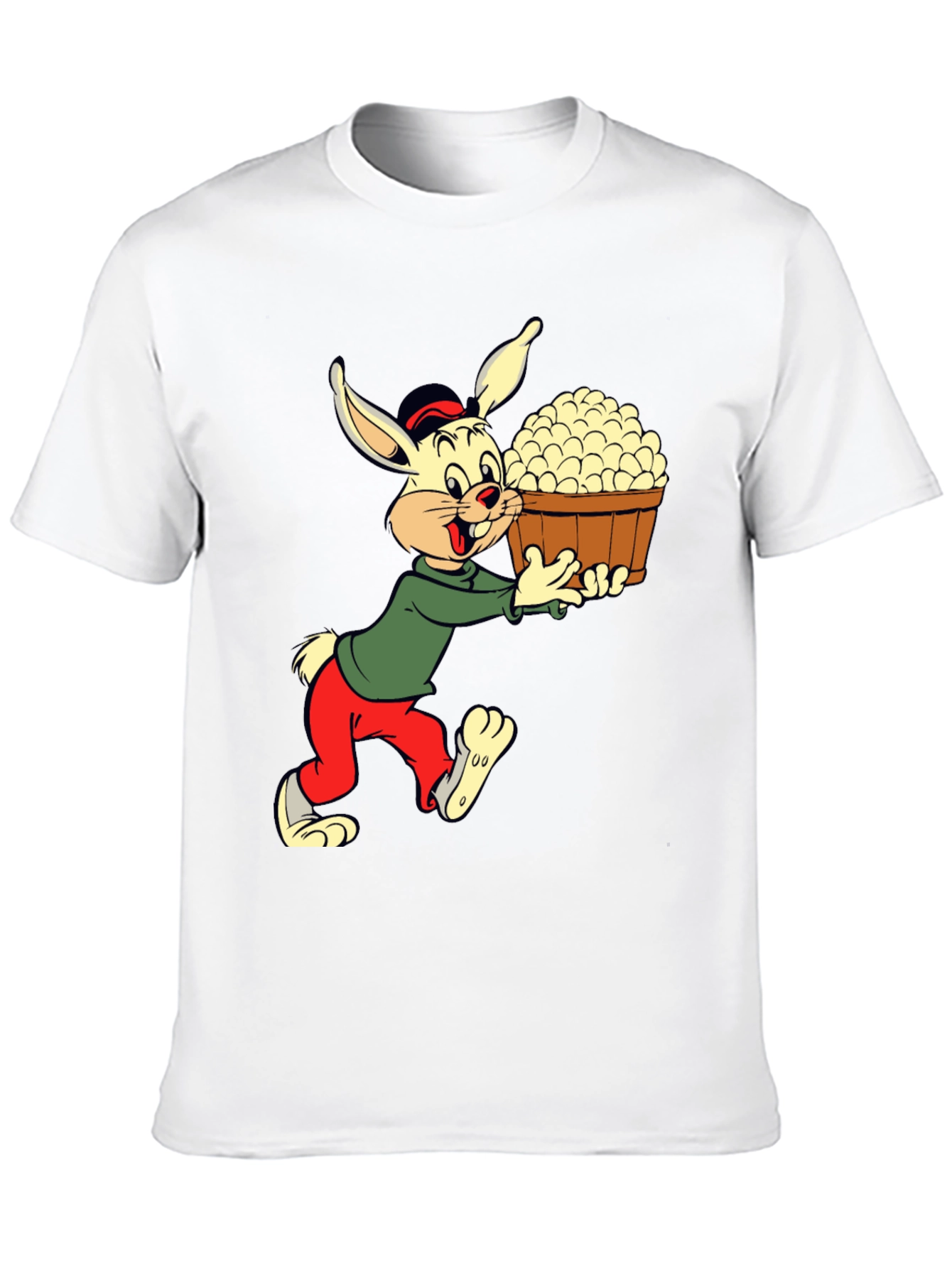 Black Cartoon Rabbit T-Shirt view 10