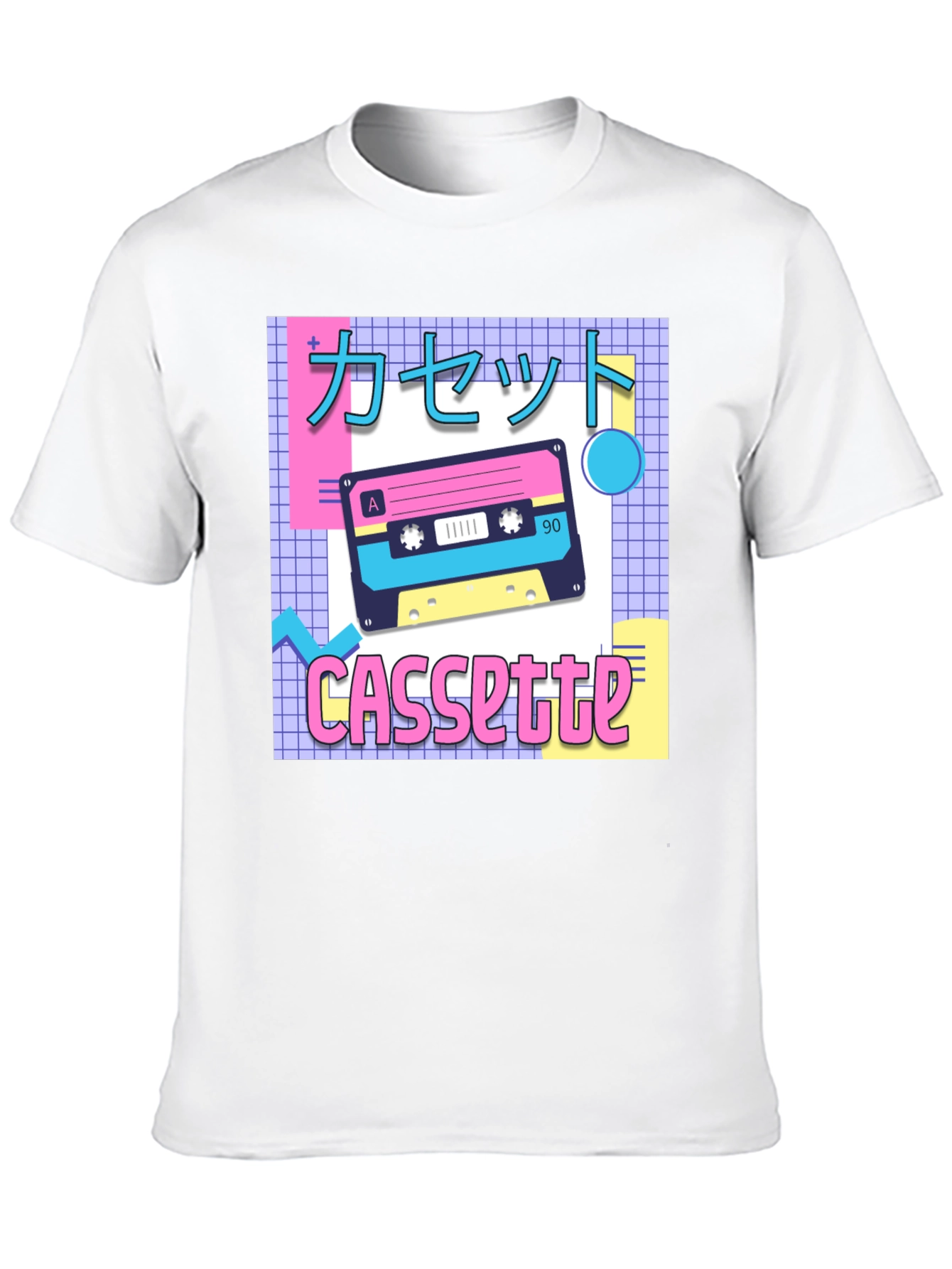 Black Retro Cassette Tape T-Shirt - 90s Aesthetic view 10
