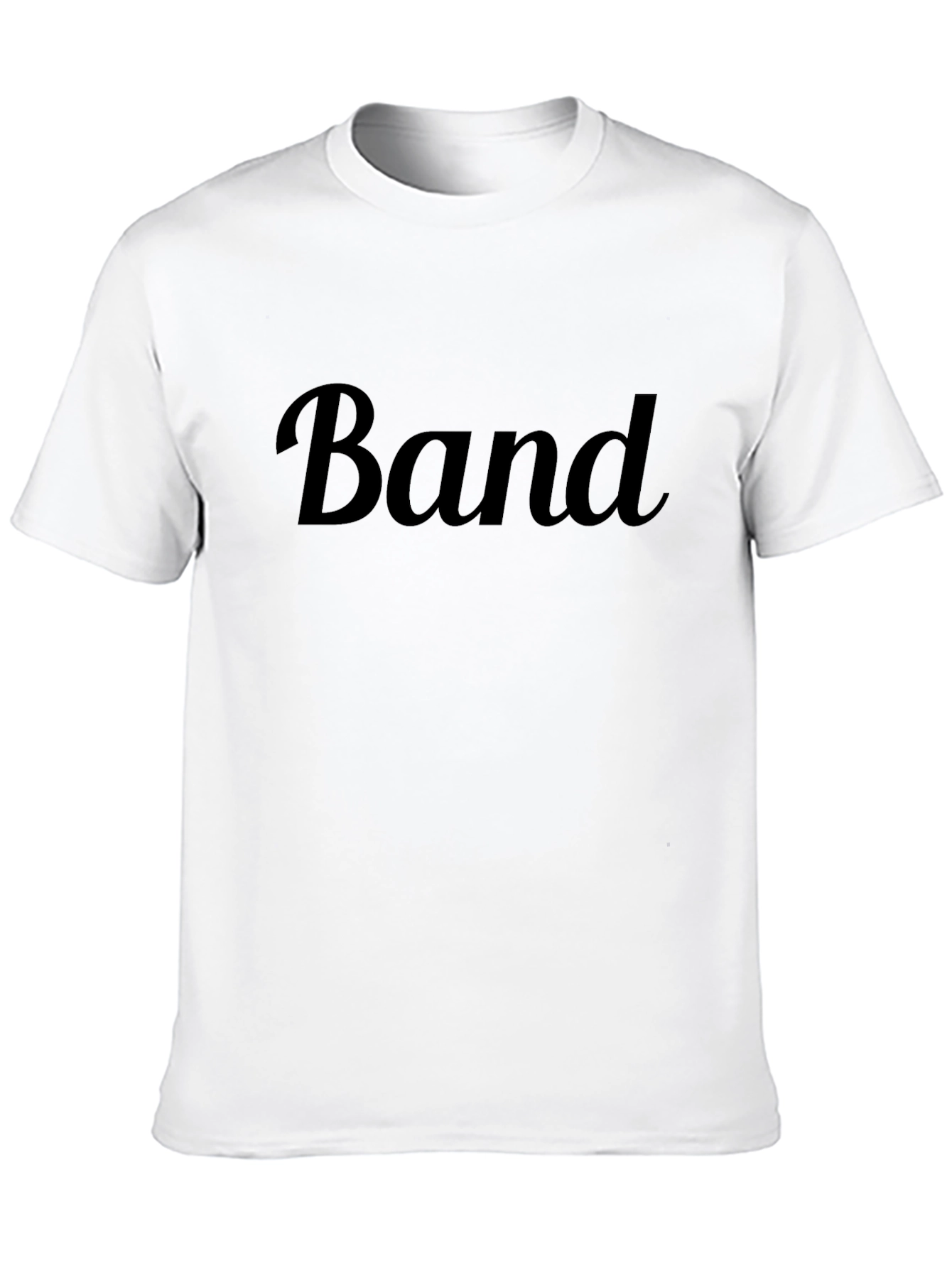 Black Men's Black "Band" Graphic T-Shirt view 10