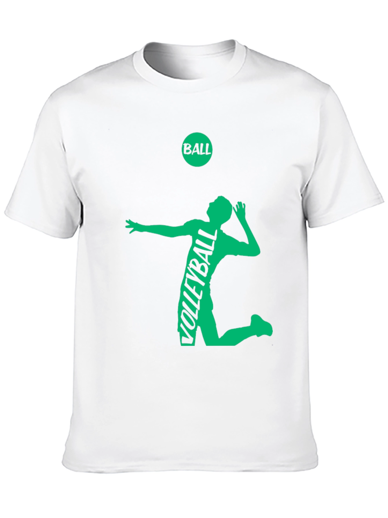 Black Volleyball Player Graphic Tee - Black Cotton view 10