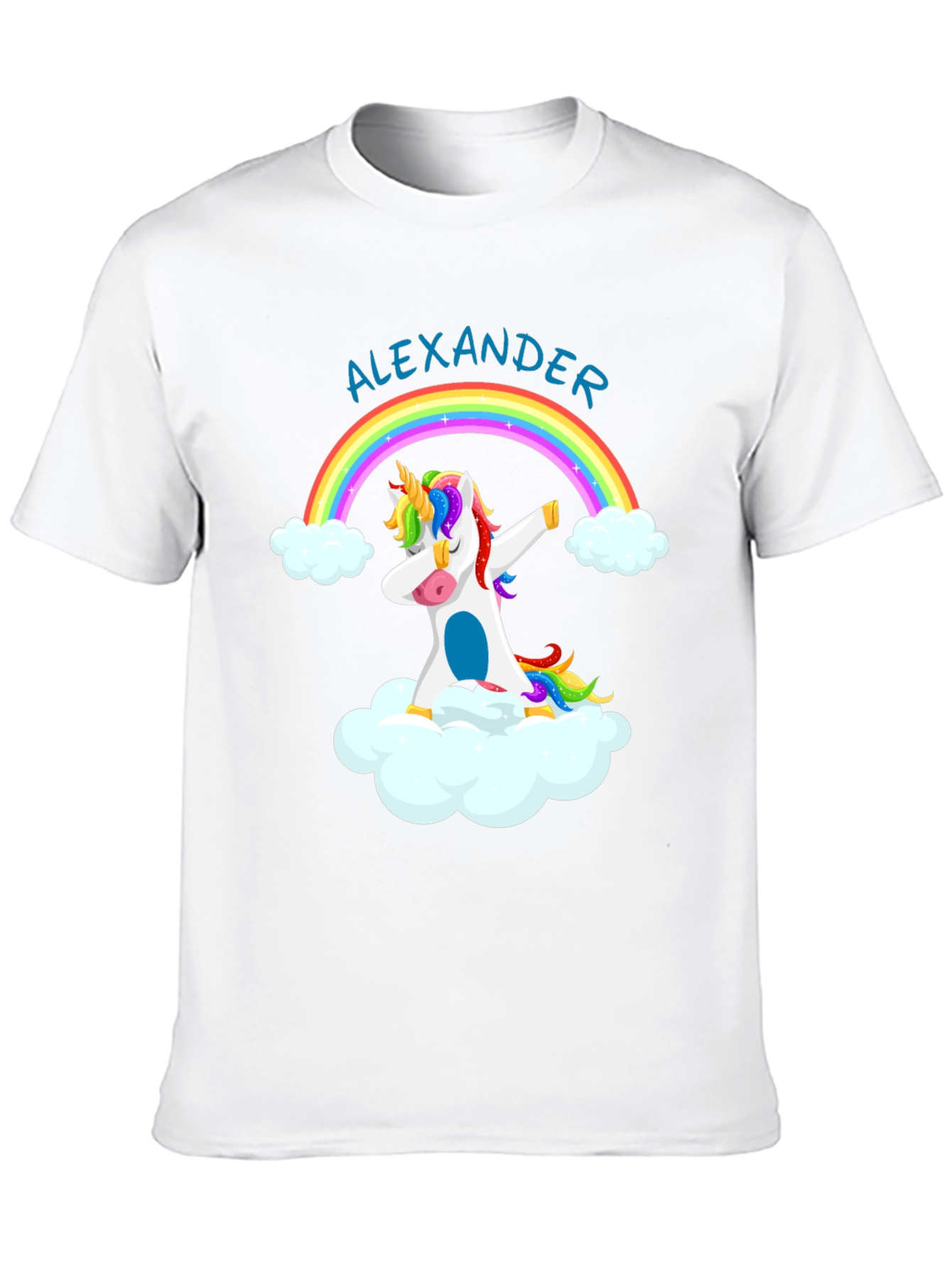 Black Dabbing Unicorn T-Shirt - Personalized Alexander Tee view 10
