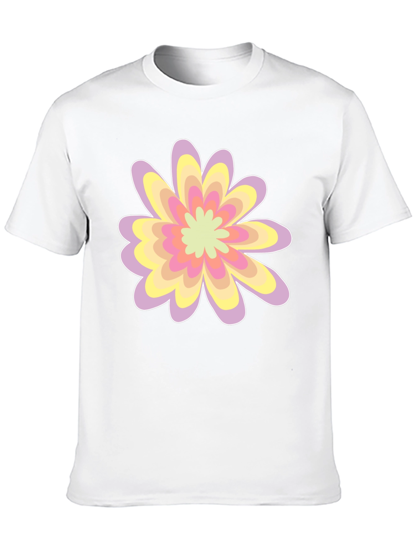 Black Floral Graphic Tee - Black Cotton Blend view 10