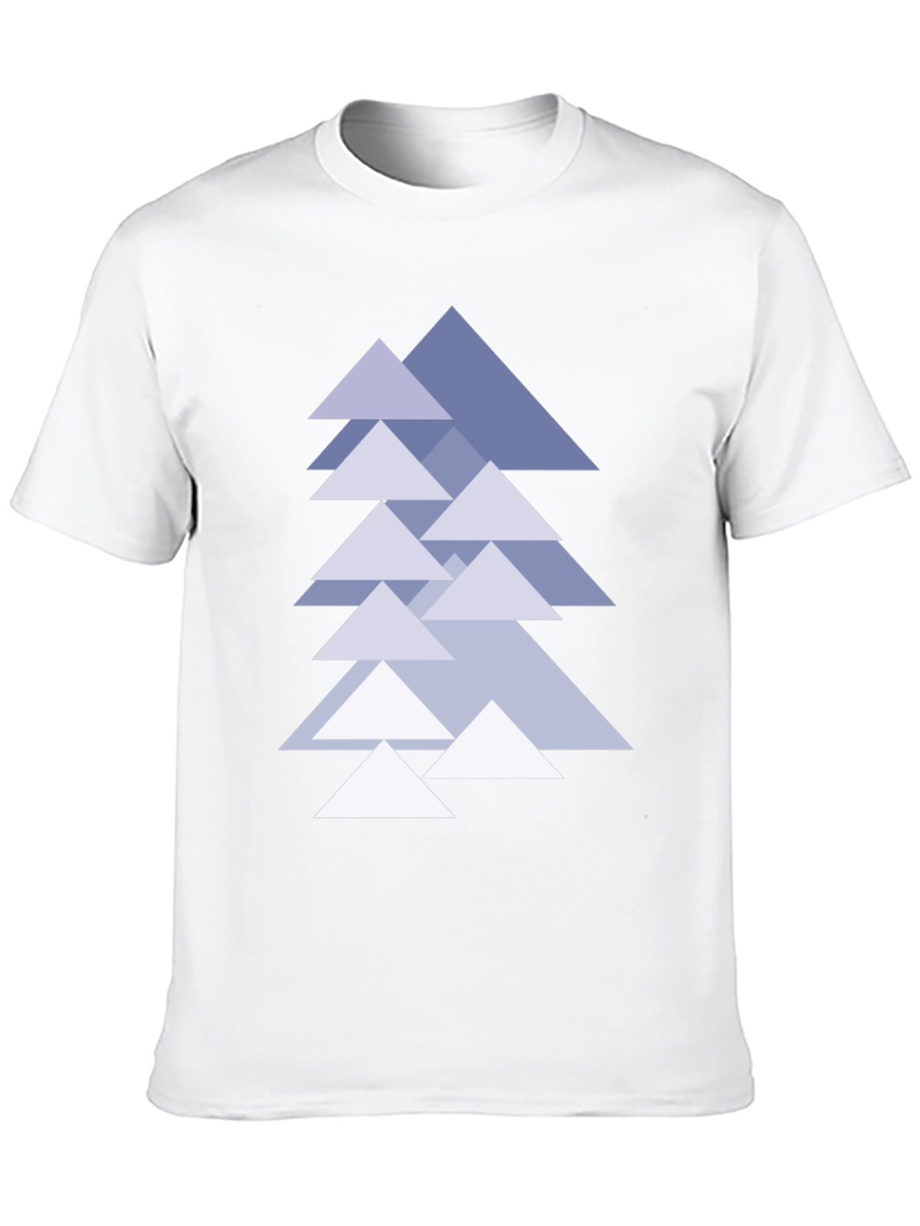 Black Geometric Tree T-Shirt - Modern Minimalist Design view 10