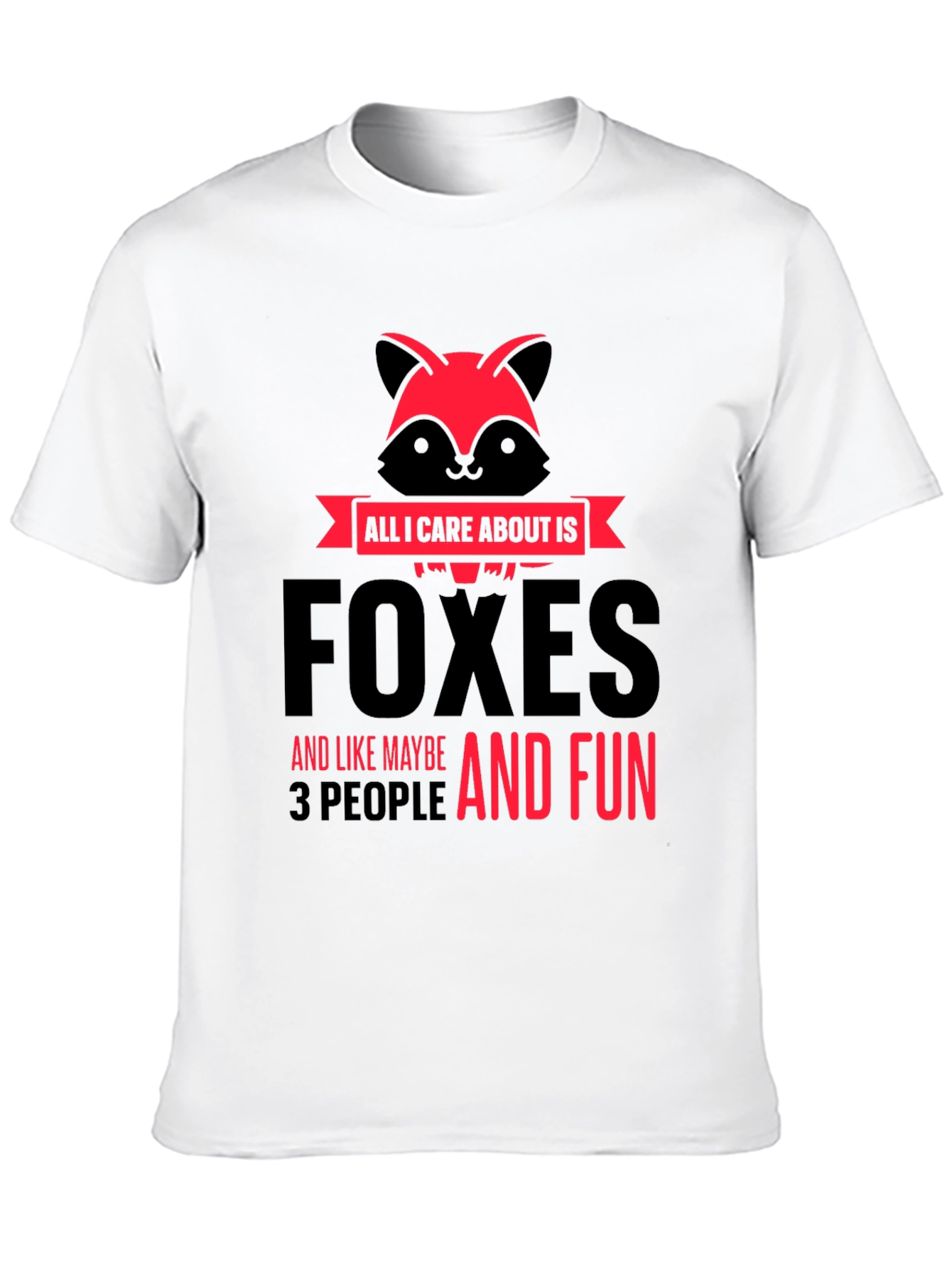 Black Foxes And Fun Graphic T-Shirt view 10