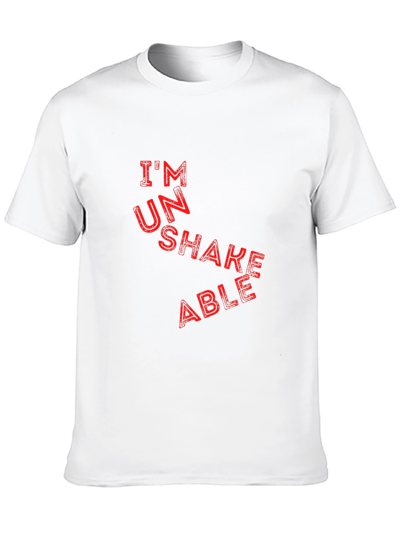 Black Unshakeable Graphic Tee - Black Cotton T-Shirt view 10