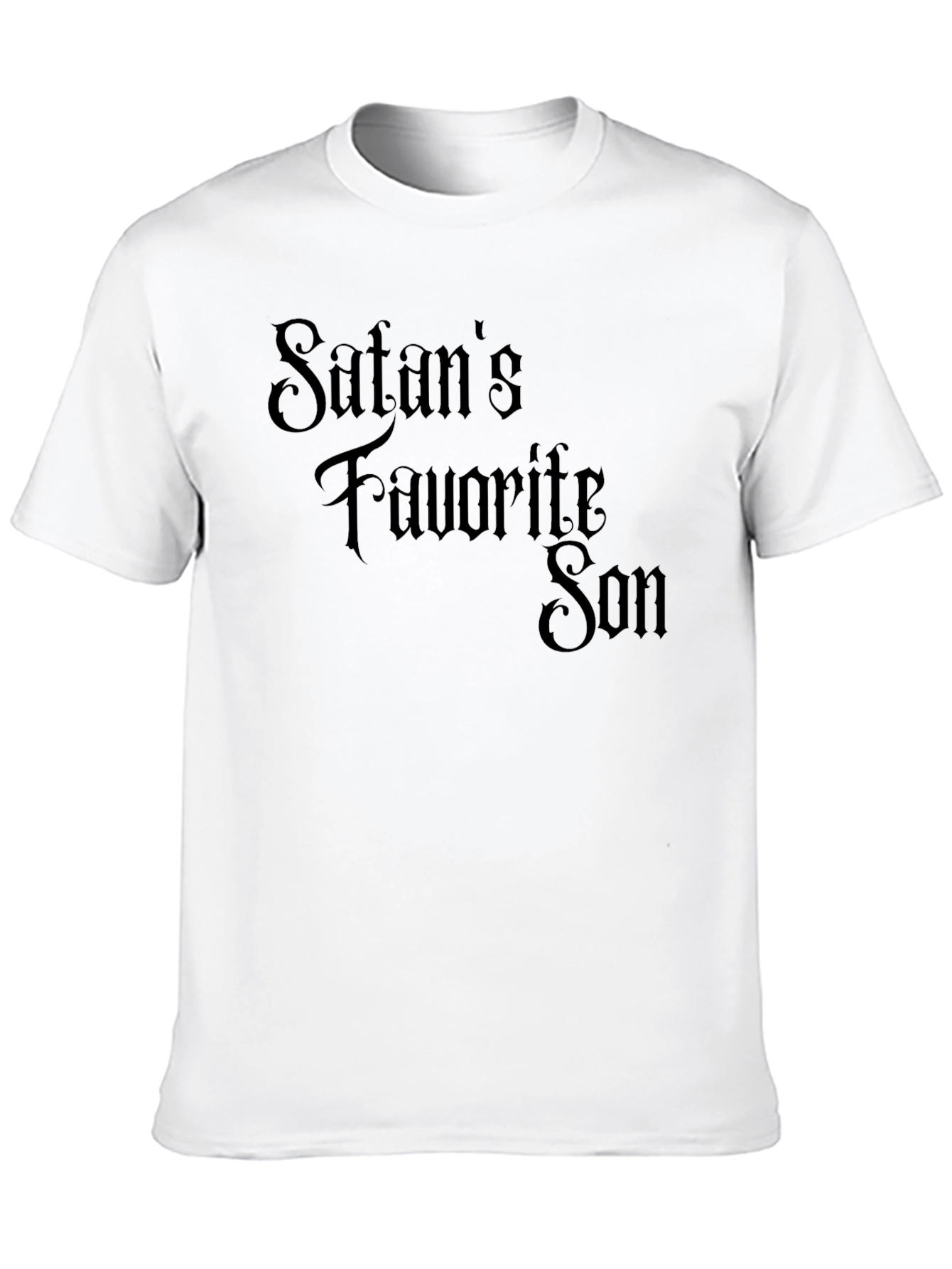 Black Satan's Favorite Son Graphic T-Shirt - Black view 10