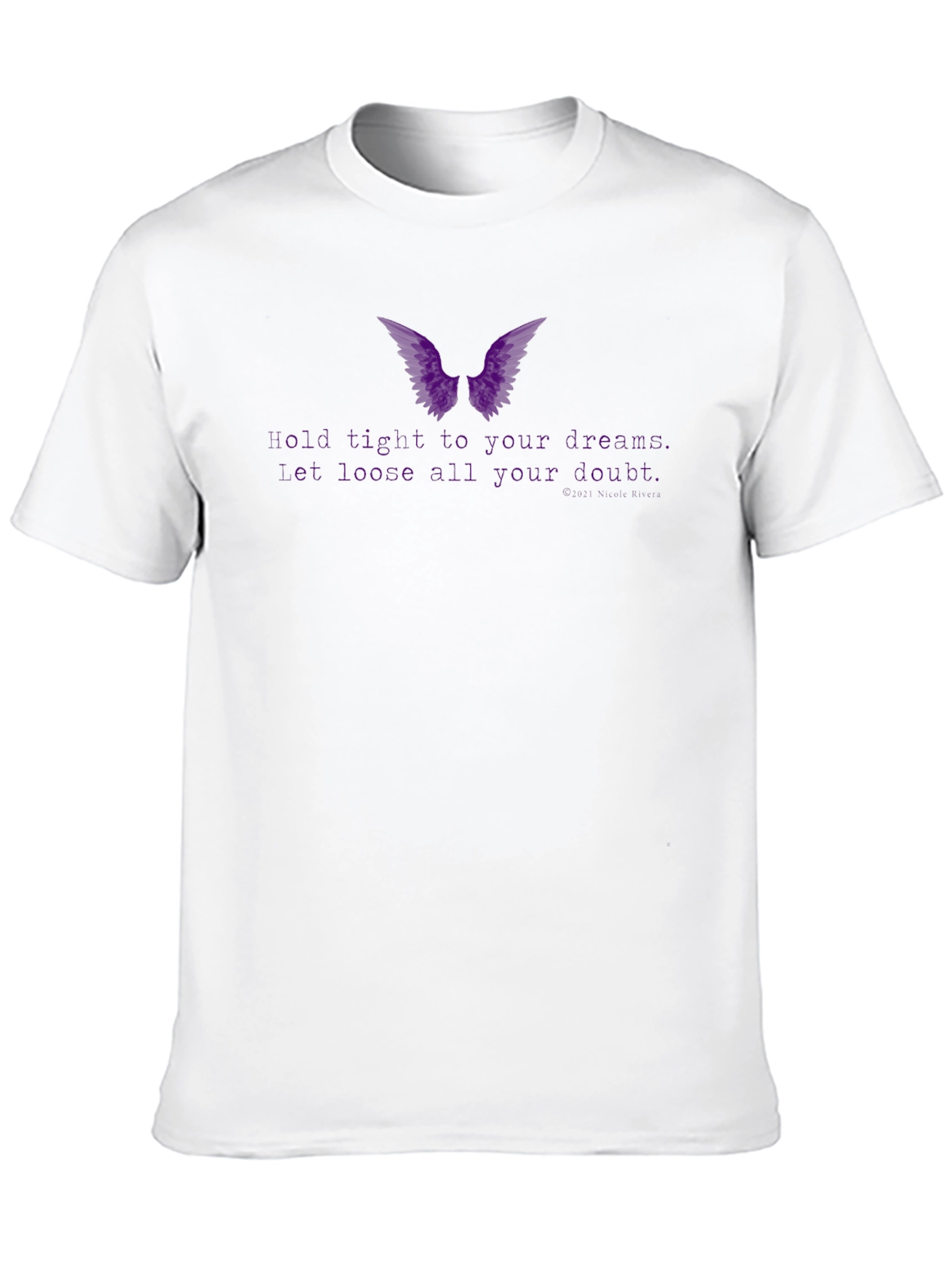 Black Dream Wings T-Shirt - Hold Tight to Your Dreams view 10