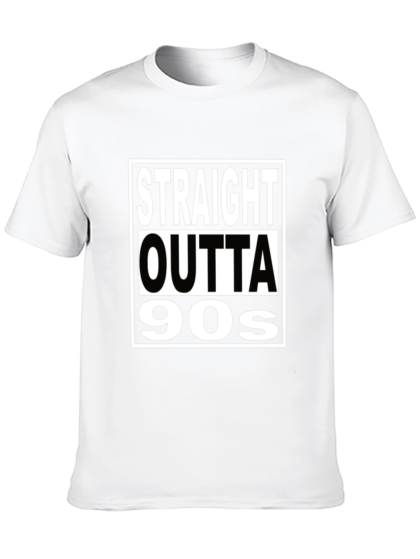 Black Straight Outta 90s Black Graphic Tee view 10