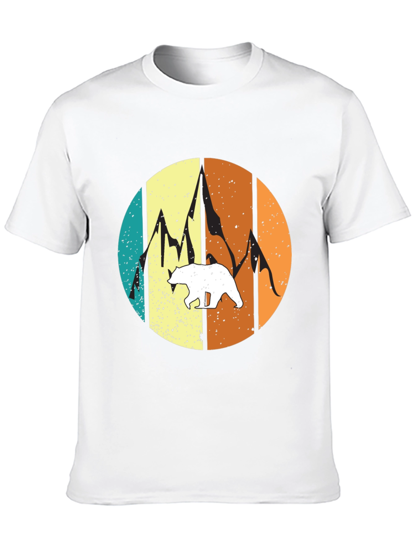 Black Vintage Bear Mountain Graphic Tee - Black view 10