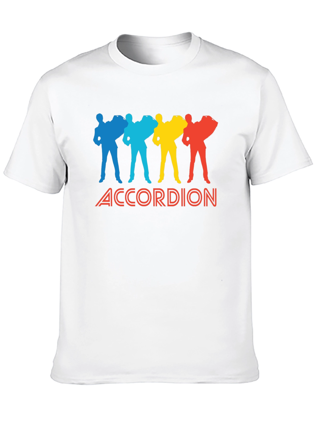 Black Accordion Player Graphic Tee - Black Cotton view 10