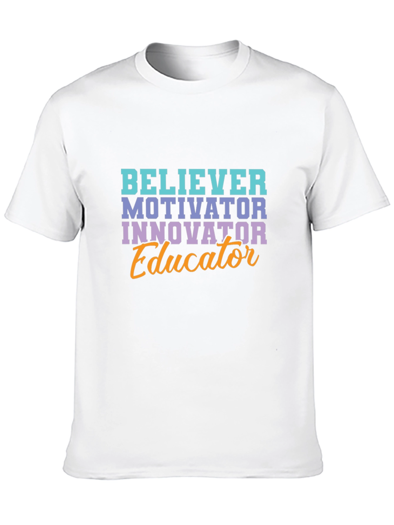 Black Believer Motivator Educator T-Shirt view 10