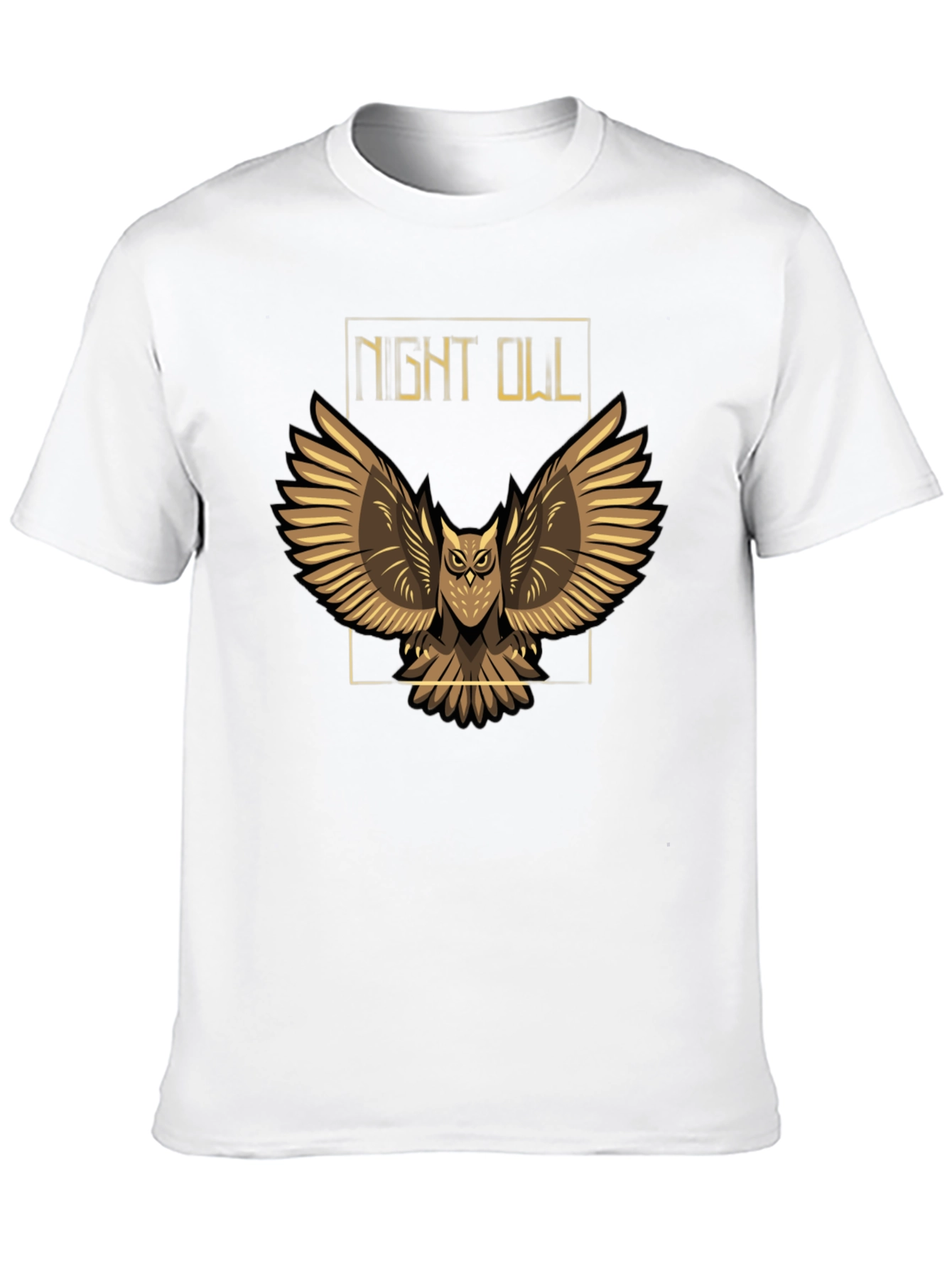 Black Night Owl Graphic T-Shirt - Black view 10