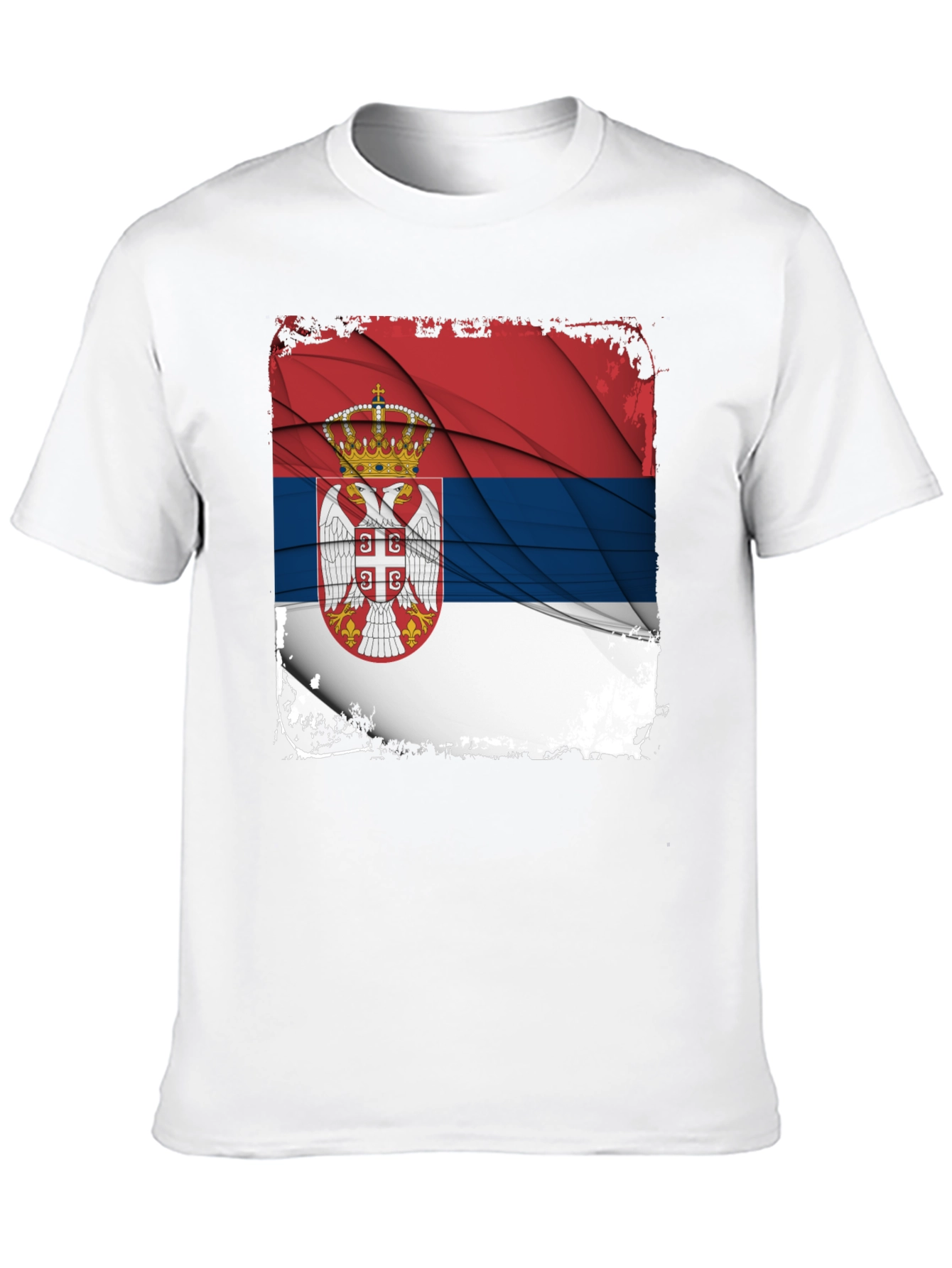 Serbian Flag Graphic T-Shirt - 10