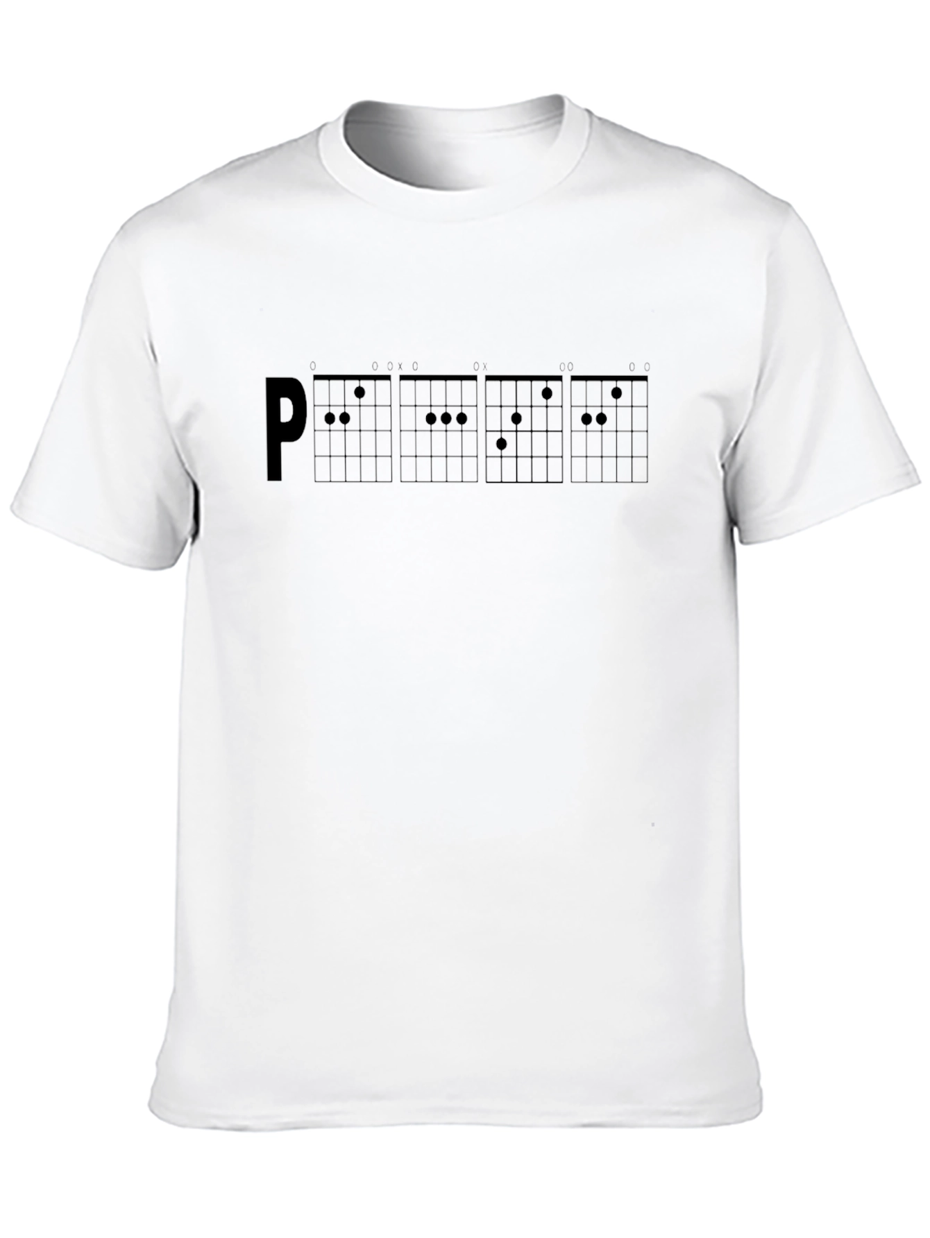 Black Guitar Chord Tee - Music Lover's T-Shirt view 10