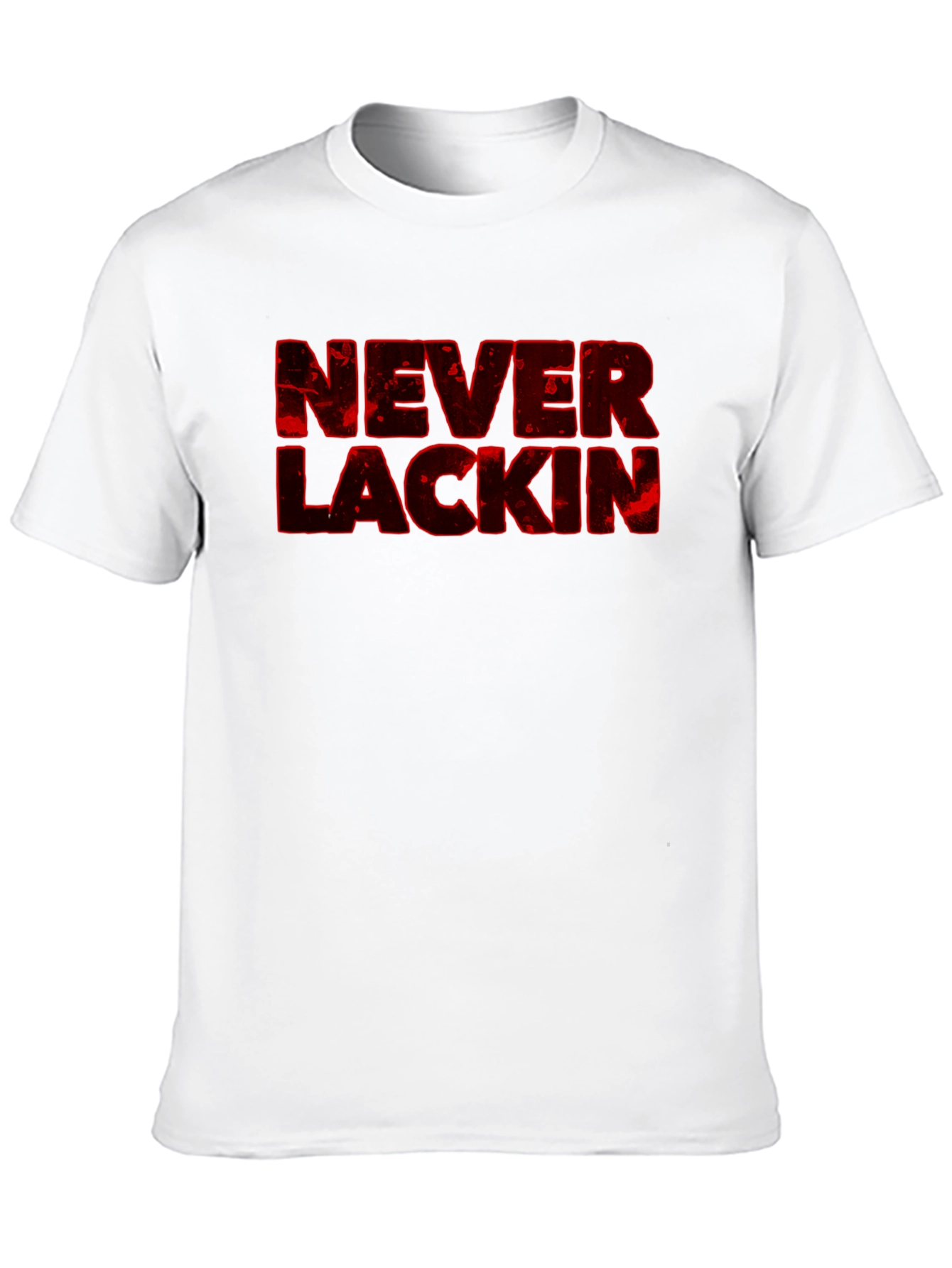 Black Never Lackin' Graphic Print Black T-Shirt view 10