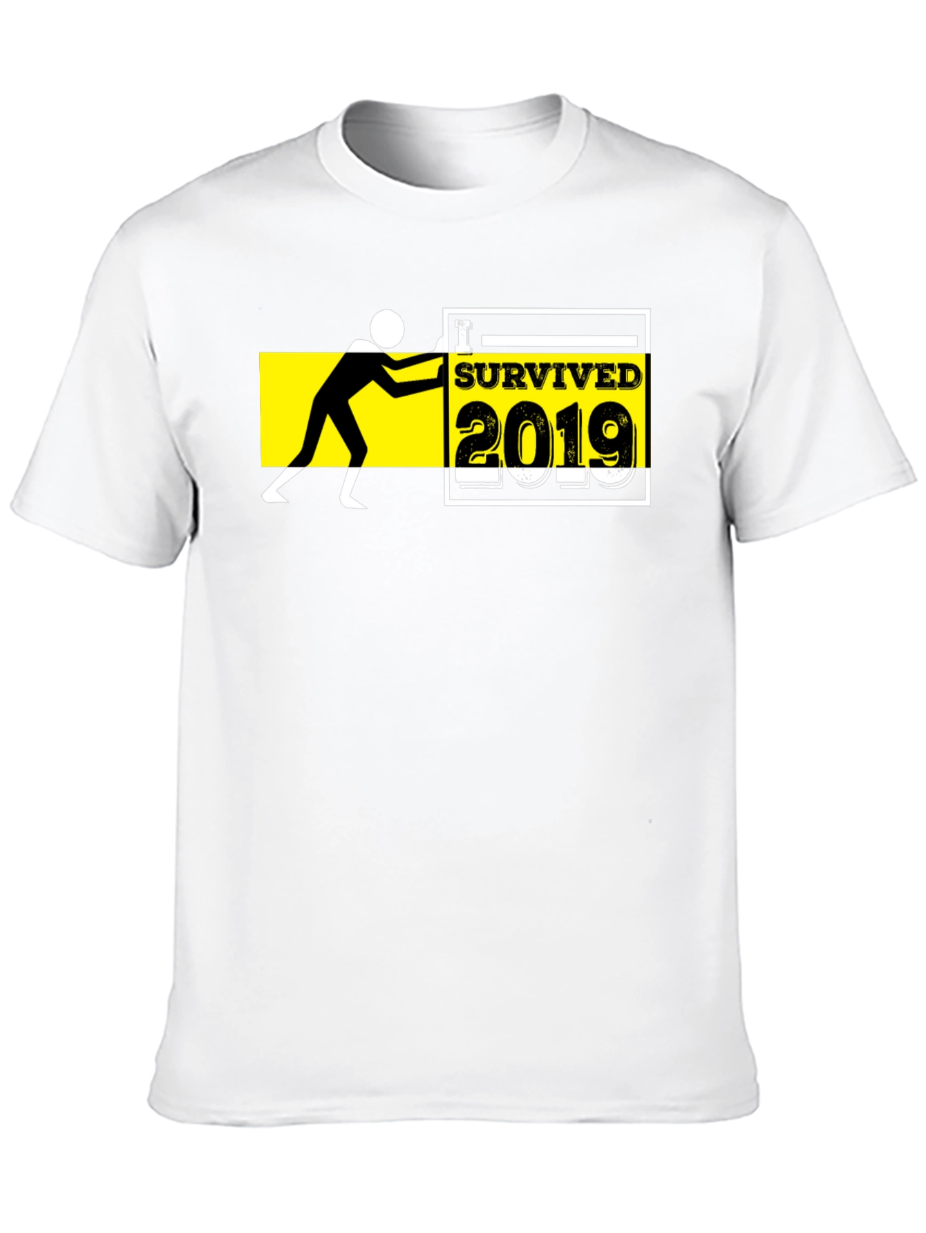 Black I Survived 2019 Graphic Tee - Black view 10