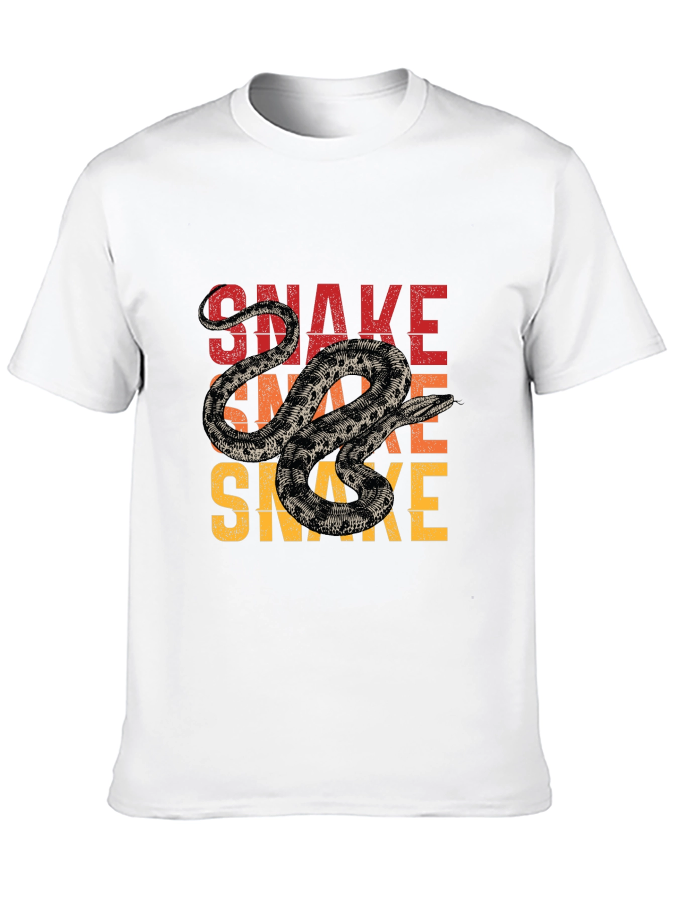 Black Snake T-Shirt - Vintage Graphic Tee view 10