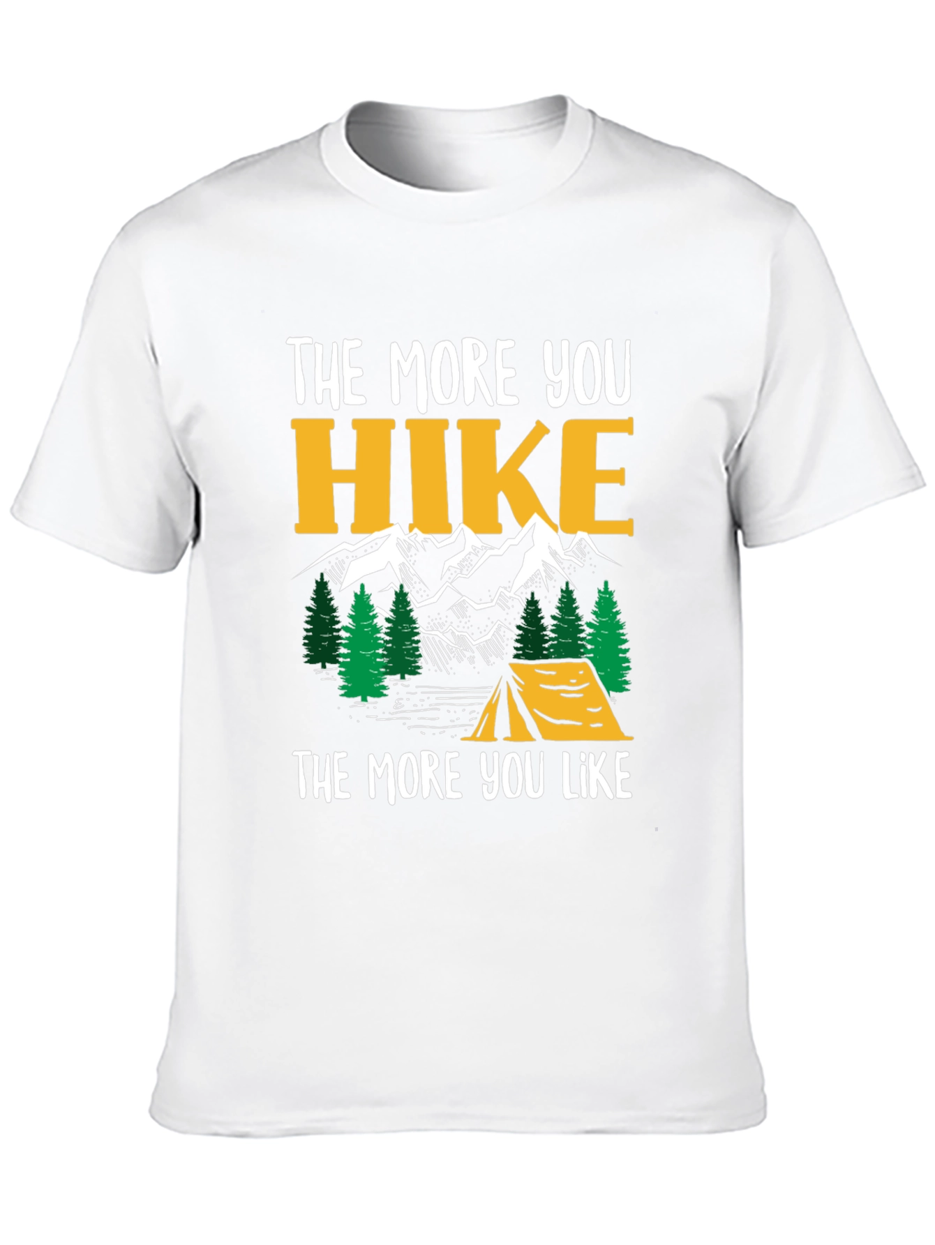 Black Hike More T-Shirt - Outdoor Adventure Tee view 10